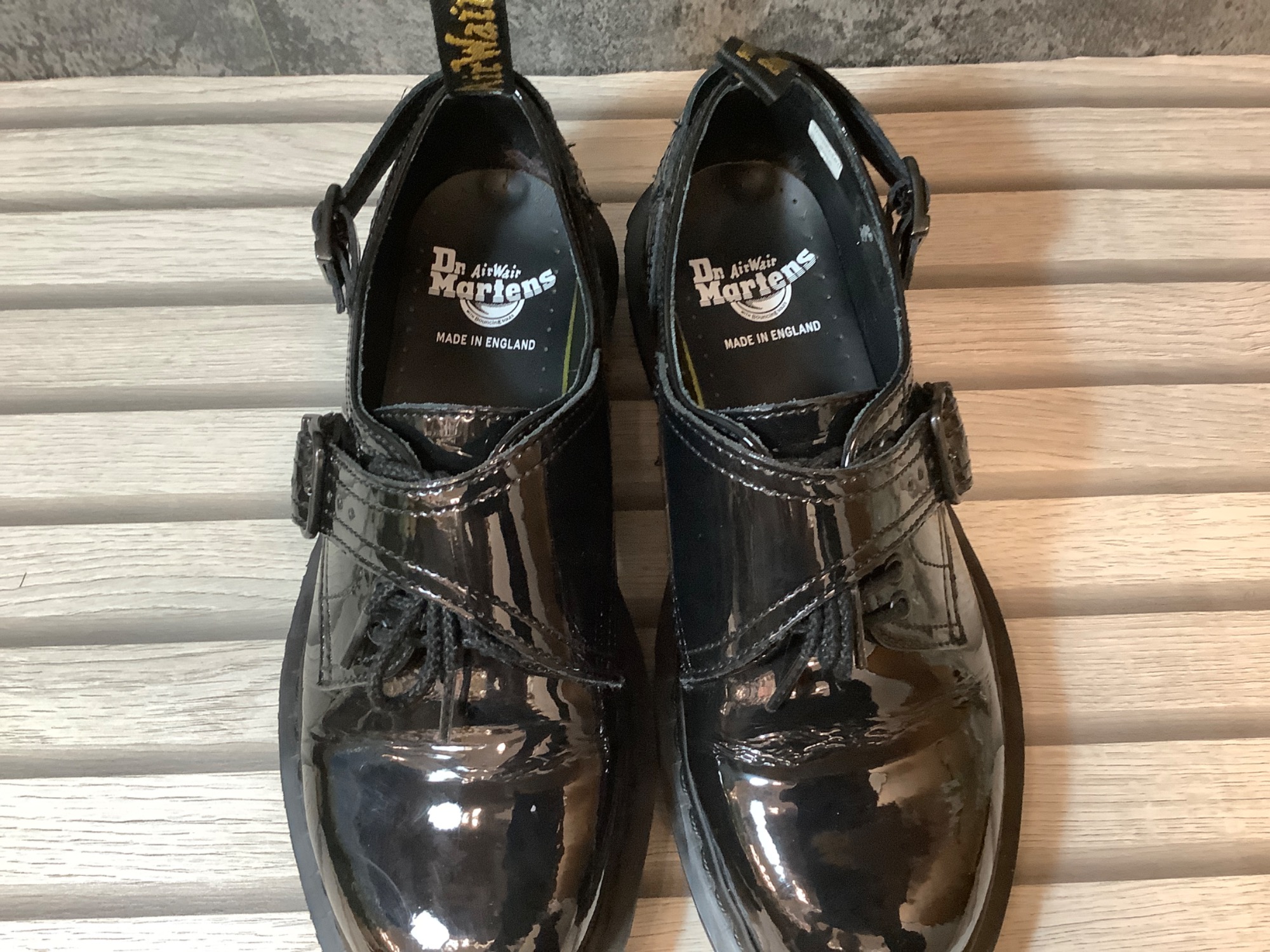 Dr.Martens エナメルシューズ ブラック 新入荷！】Dr.Martens