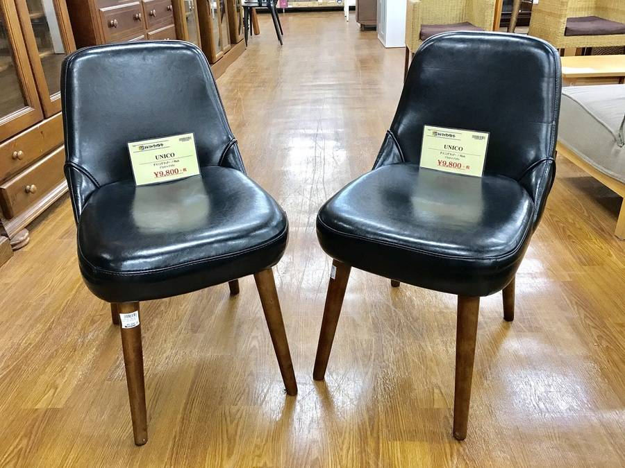 UNICO（ウニコ）のヴィンテージ感のあるダイニングチェアが買取入荷