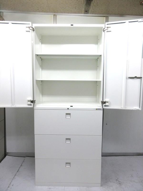 オカムラ レクトライン 両開き（フラットヒンジ）+ラテラル3段セット