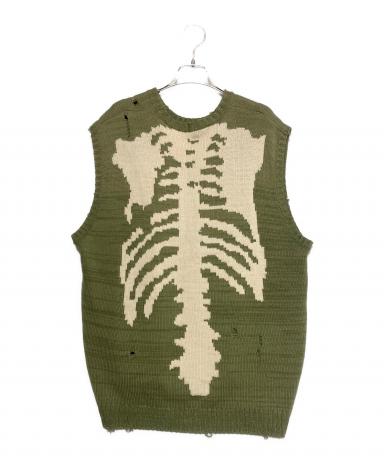 中古・古着通販】KAPITAL (キャピタル) 5G Cotton Knit BONE Vest