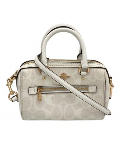 中古・古着通販】COACH (コーチ) 2WAYミニショルダーバッグ ホワイト