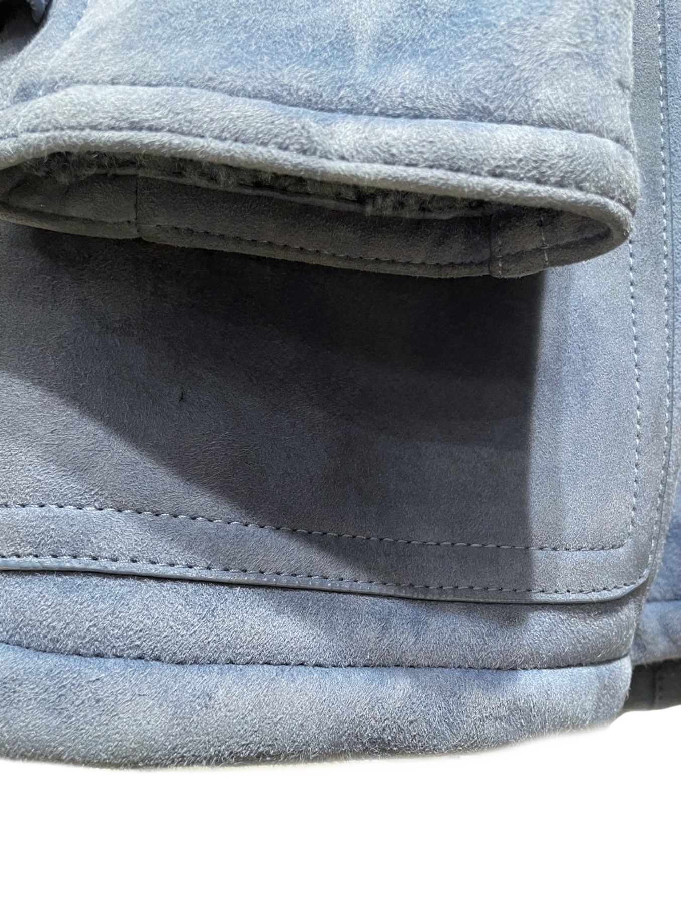 中古・古着通販】GUCCI (グッチ) ムートンダッフルコート スカイブルー