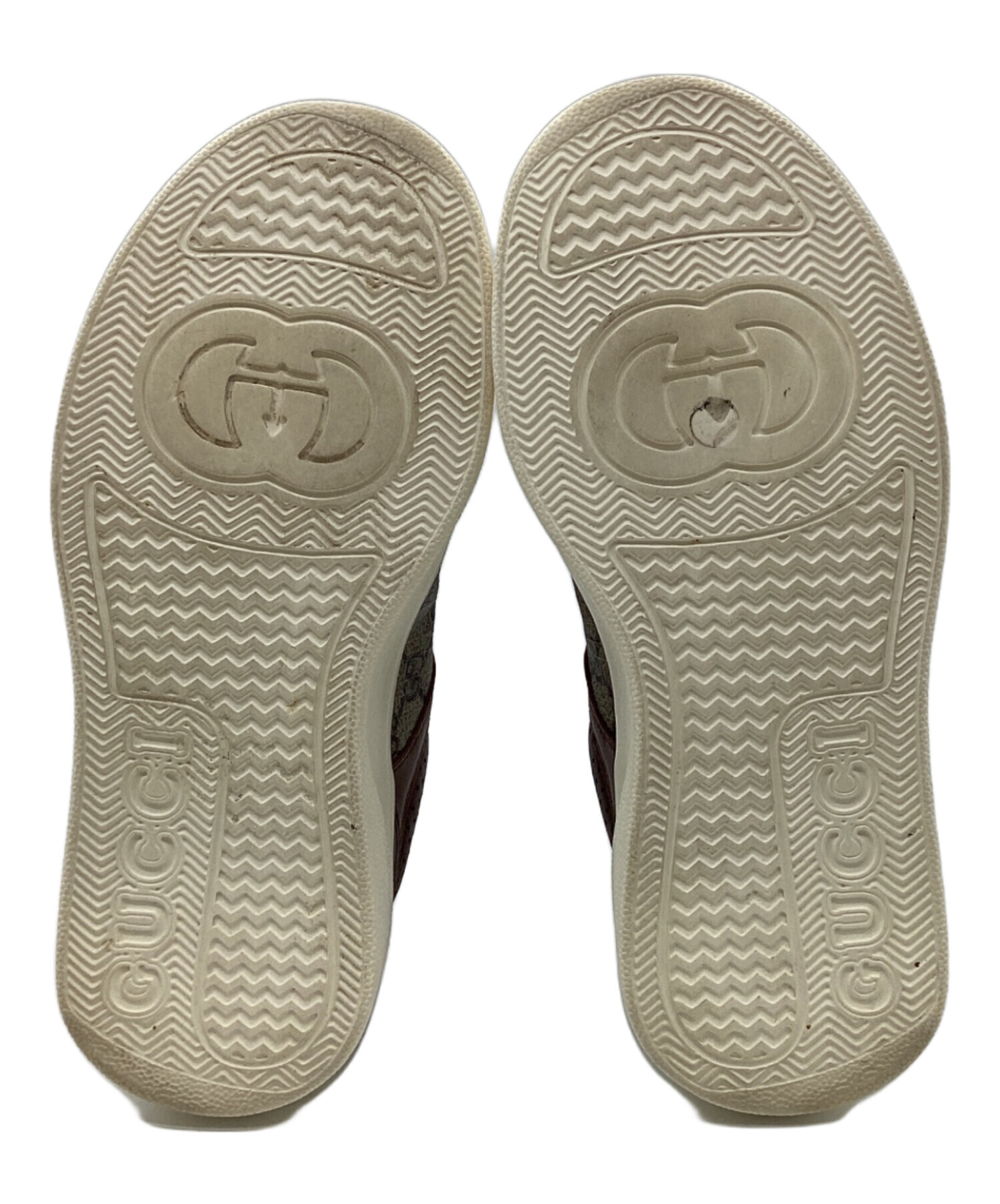 中古・古着通販】GUCCI (グッチ) GGキャンバス スニーカー ブラウン