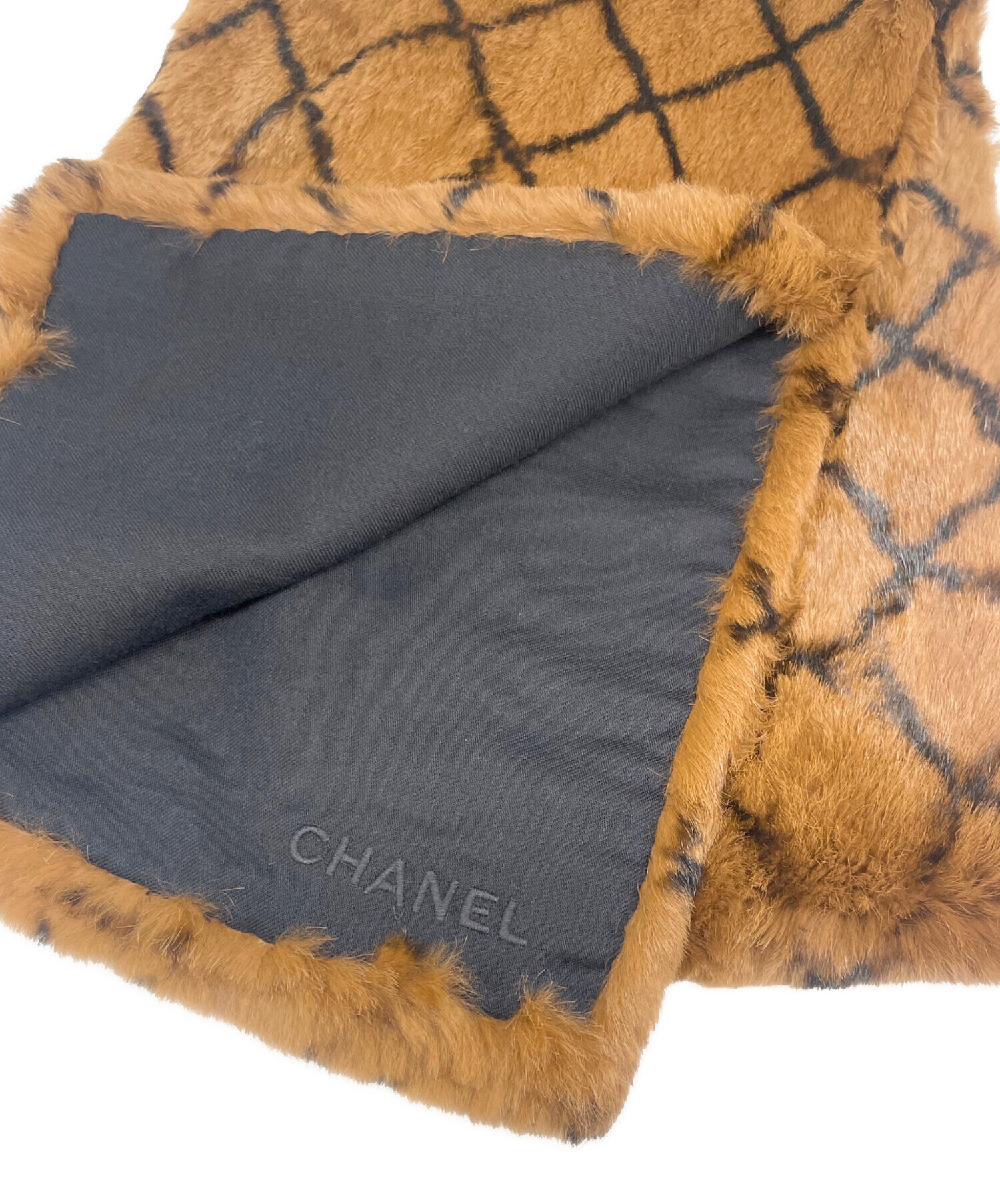 中古・古着通販】CHANEL (シャネル) ファー マフラー ブラウン