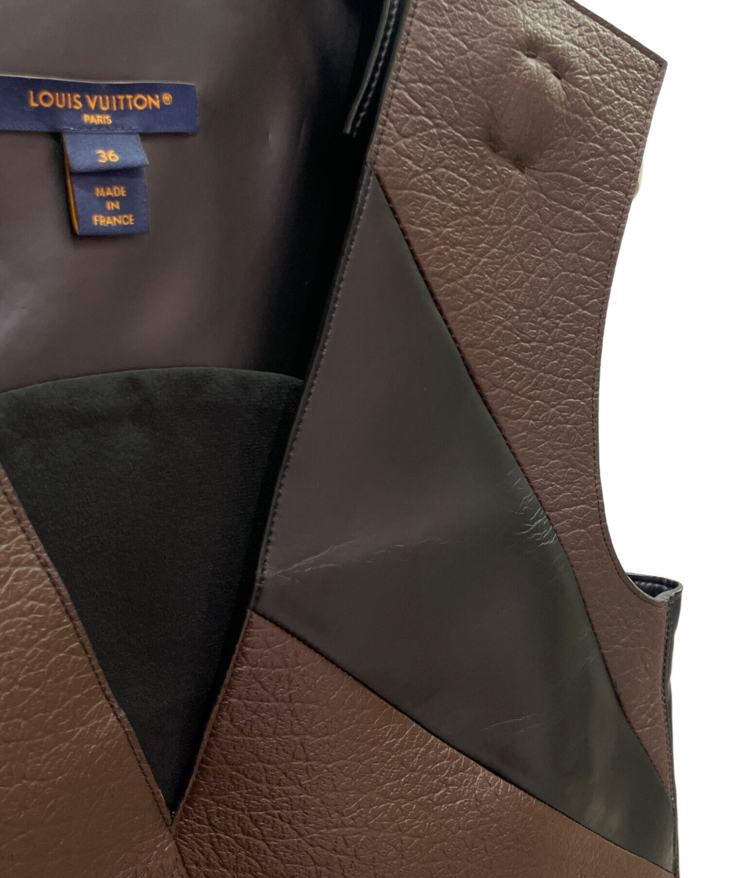 中古・古着通販】LOUIS VUITTON (ルイ ヴィトン) レザー ノースリーブ