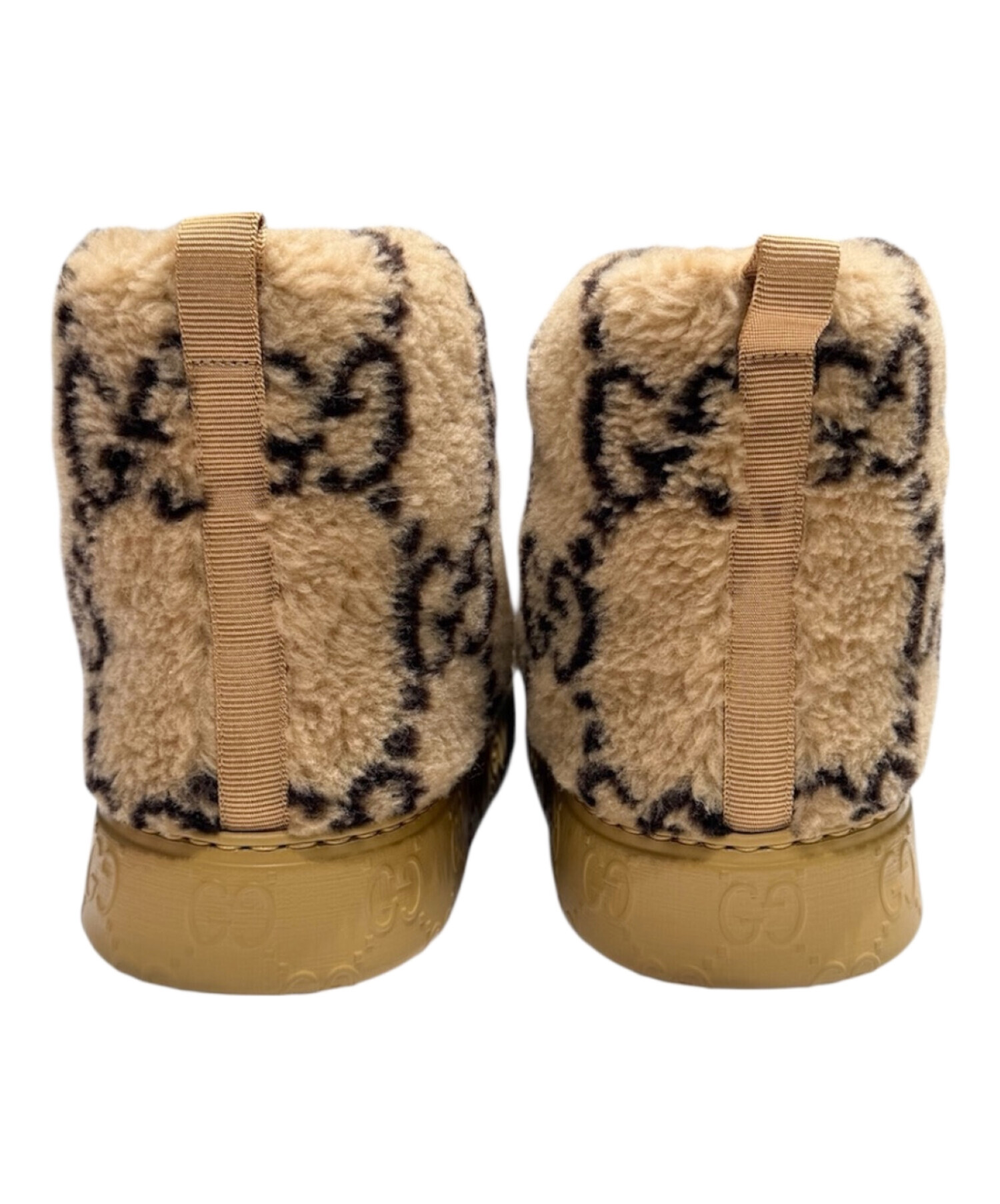 中古・古着通販】GUCCI (グッチ) ムートンブーツ ブラウン サイズ:36 1