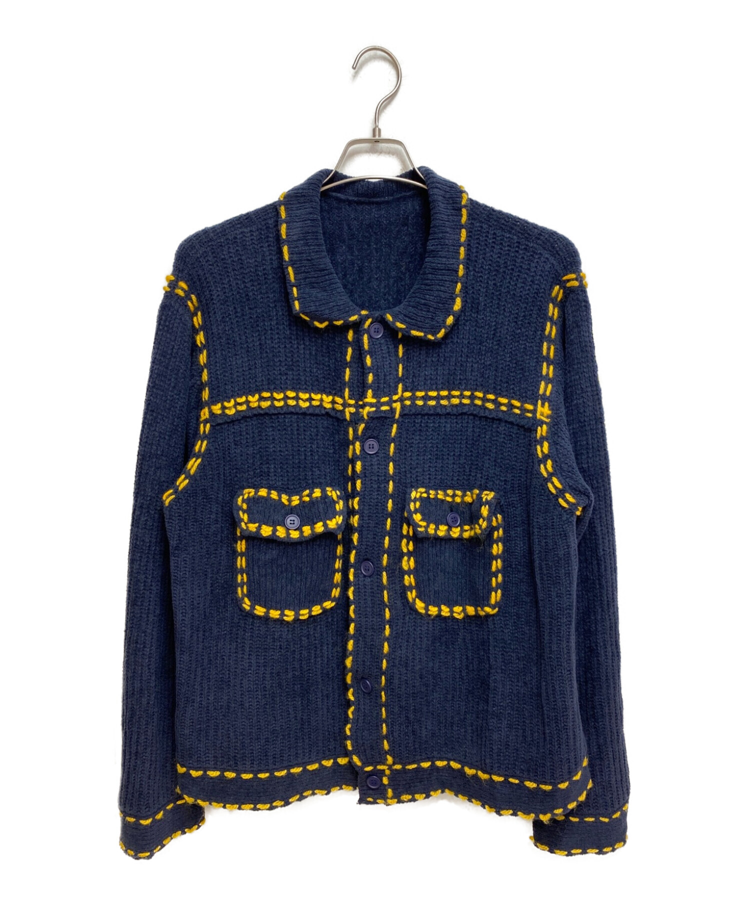 中古・古着通販】PHINGERIN (フィンガリン) PG1 Knit ネイビー サイズ