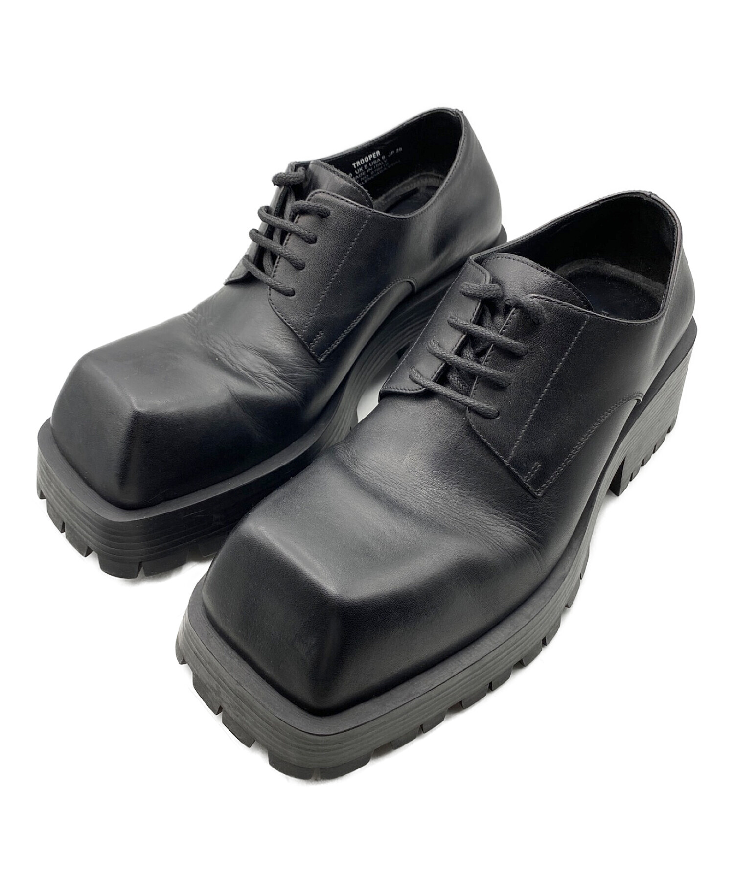 中古・古着通販】BALENCIAGA (バレンシアガ) TROOPER ブラック サイズ