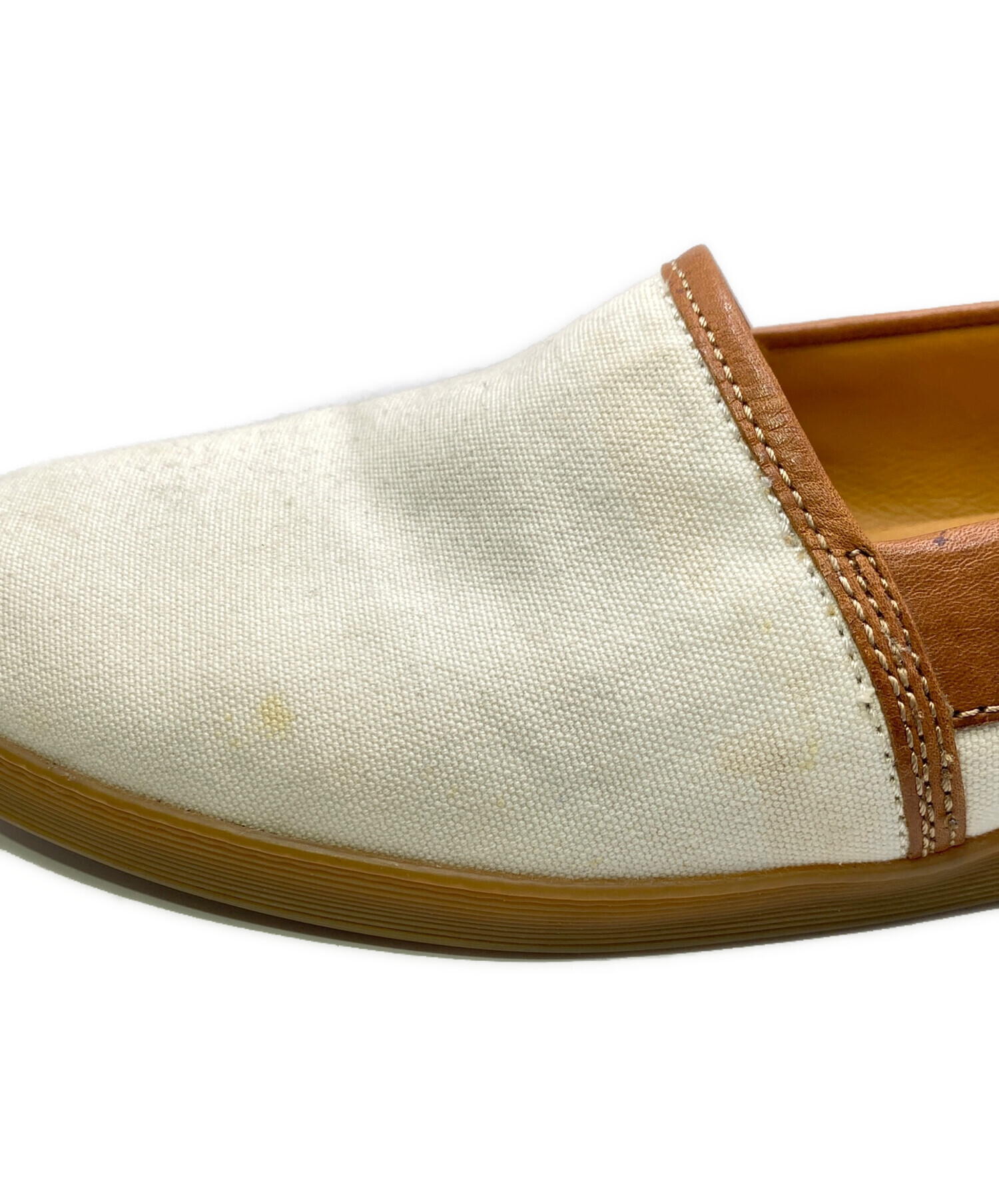 中古・古着通販】MONCLER (モンクレール) デッキシューズ ホワイト