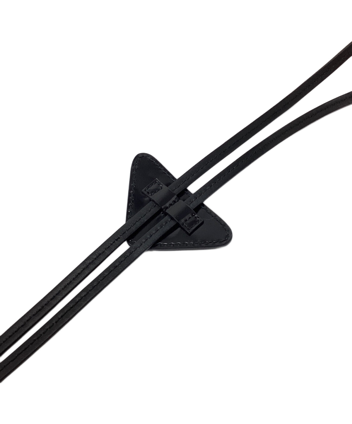 中古・古着通販】PRADA (プラダ) Triangle Logo Plate Loop Tie（三角