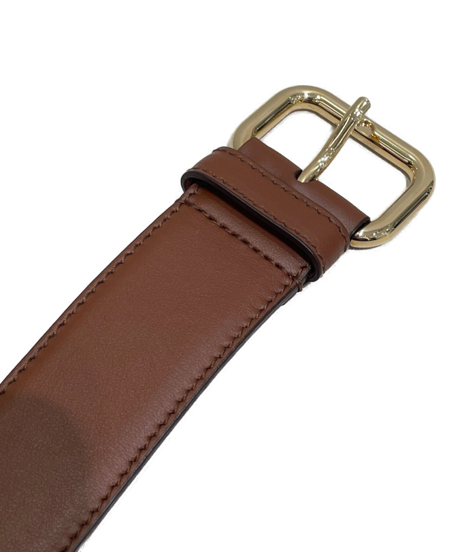 中古・古着通販】MIU MIU (ミュウミュウ) レザーベルト ブラウン