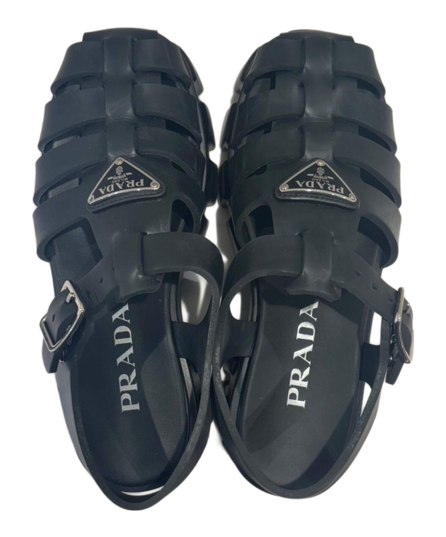 中古・古着通販】PRADA (プラダ) プラダ モノリス ラバー サンダル