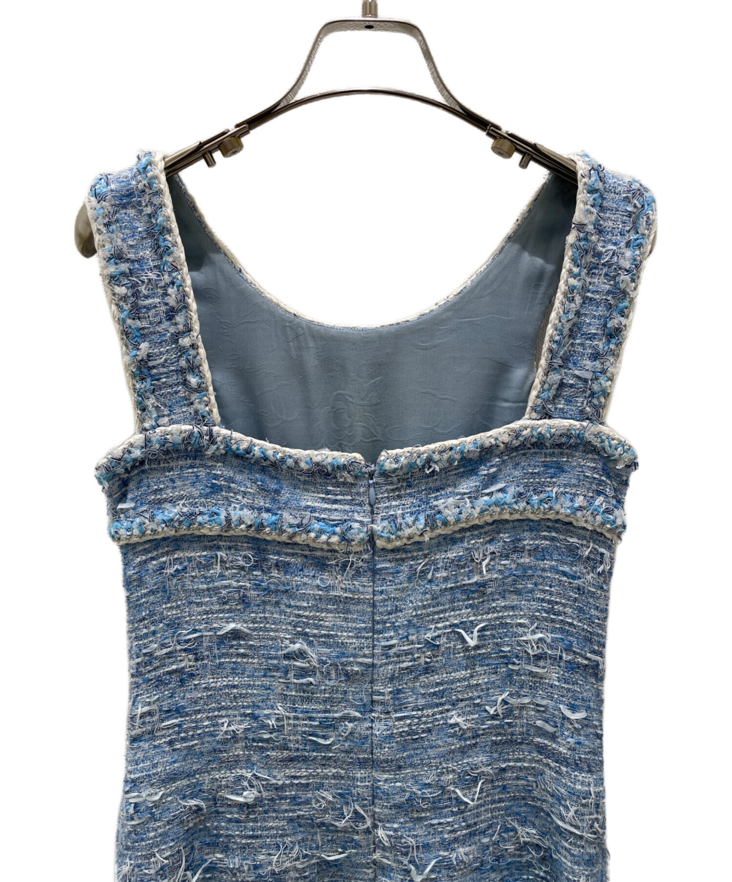 中古・古着通販】CHANEL (シャネル) ツイードノースリーブワンピース