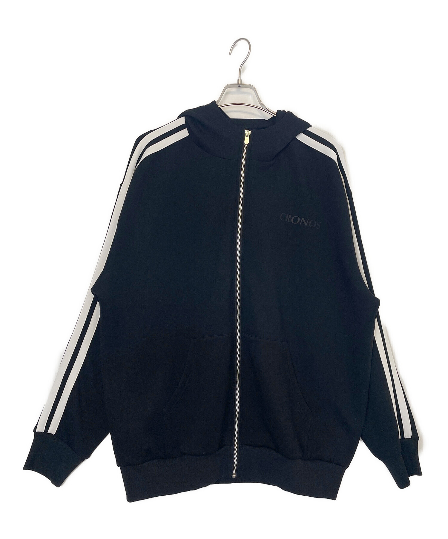 中古・古着通販】CRONOS (クロノス) ジップパーカー ブラック サイズ:L