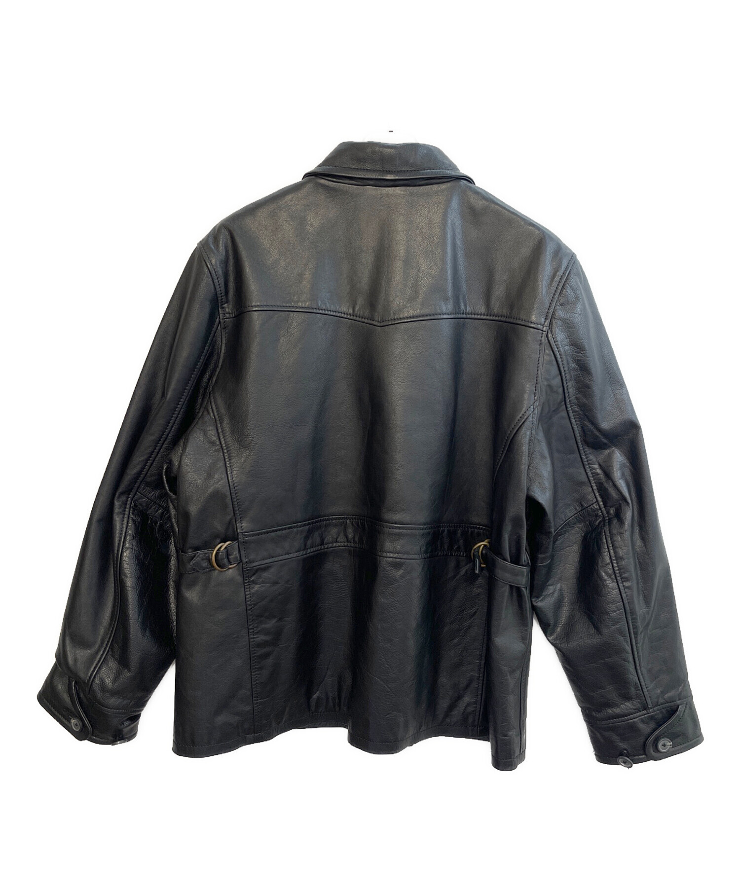 中古・古着通販】aZitator (アジテーター) レザージャケット ブラック