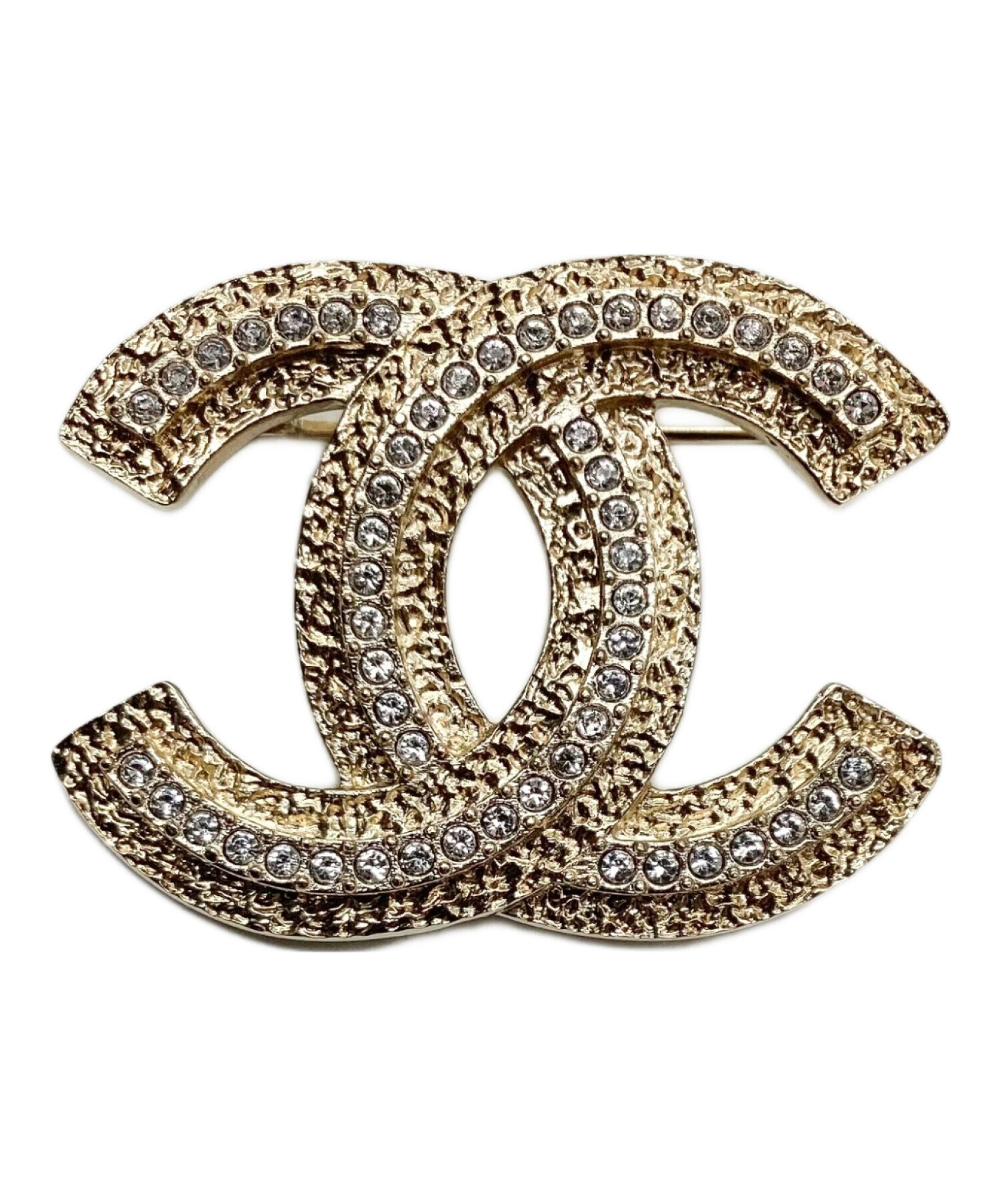 中古・古着通販】CHANEL (シャネル) ブローチ ゴールドカラー×シルバー