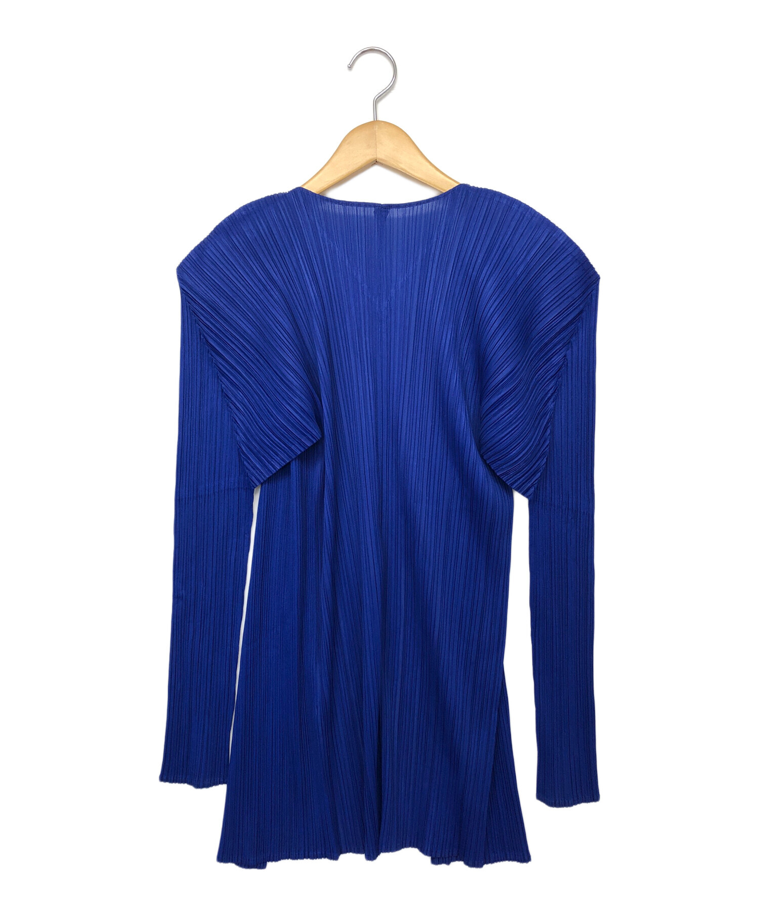 ISSEY MIYAKE FETE 長袖カーディガンブラウン&ブルー ISSEY MIYAKE