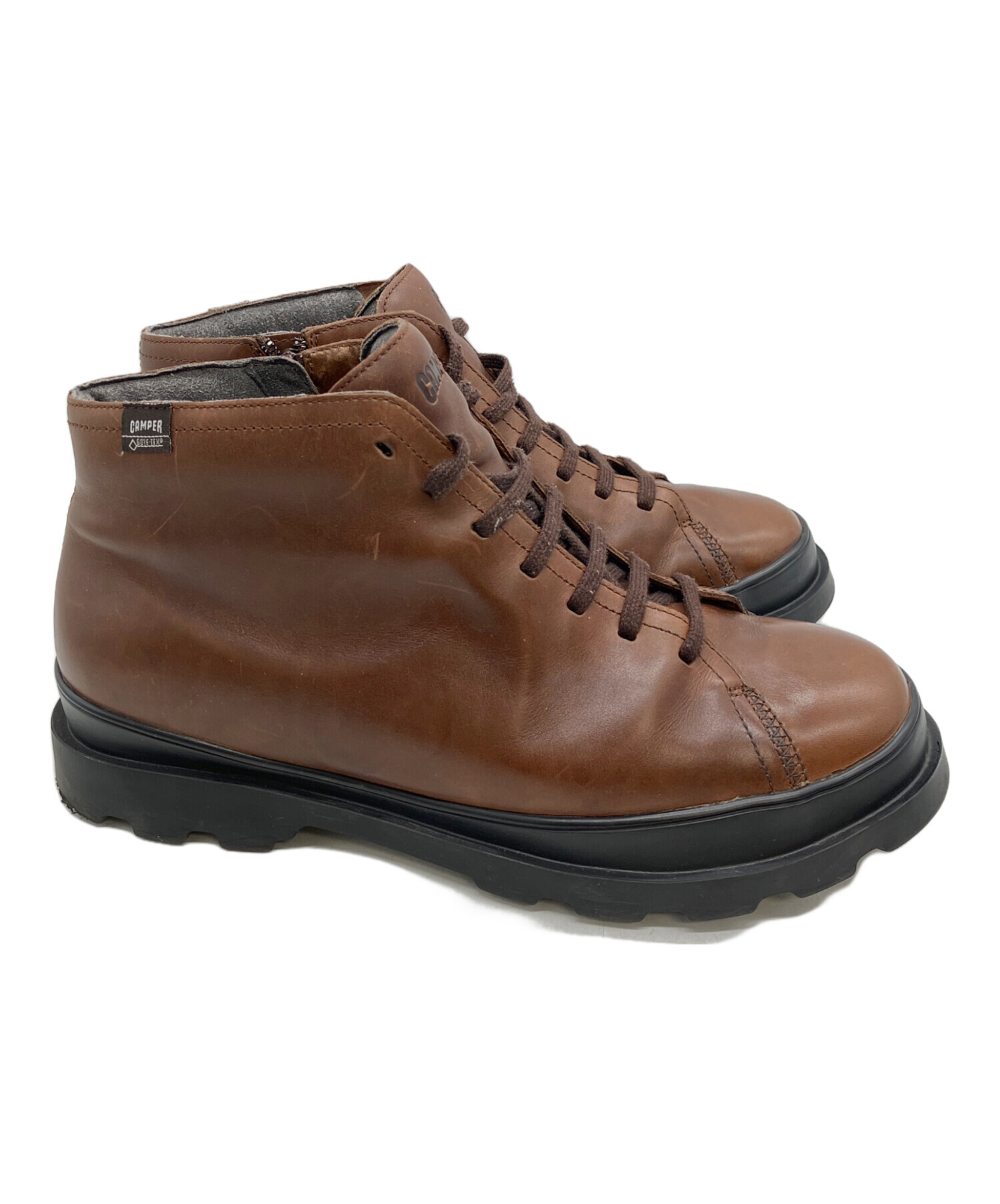 中古・古着通販】CAMPER (カンペール) サイドジップブーツ ブラウン