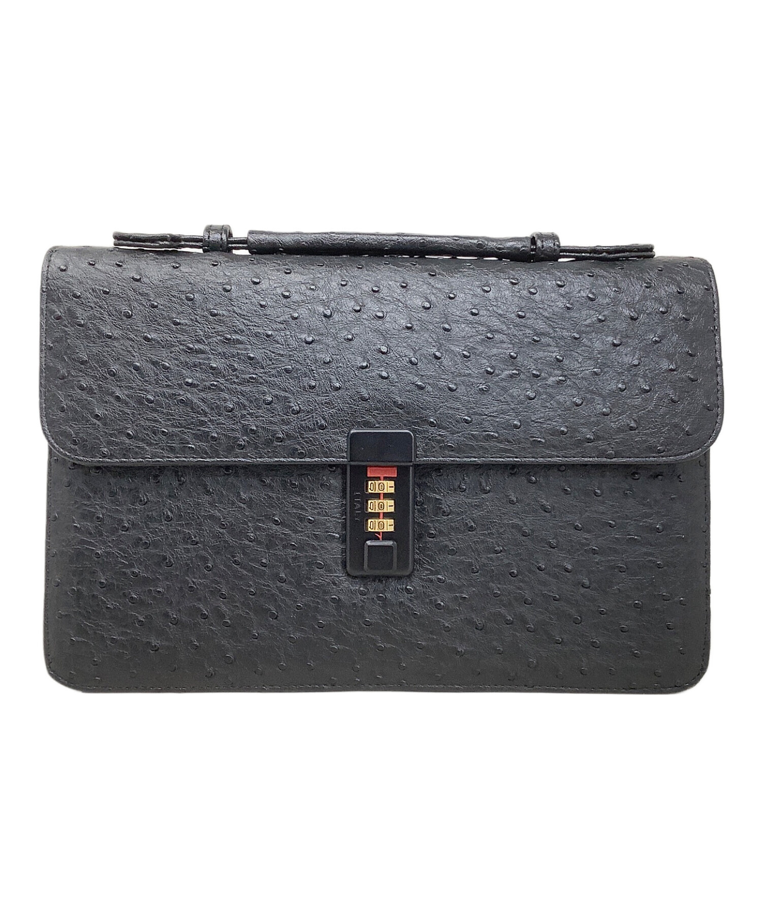 中古・古着通販】ostrich (オーストリッチ) セカンドバッグ ブラック