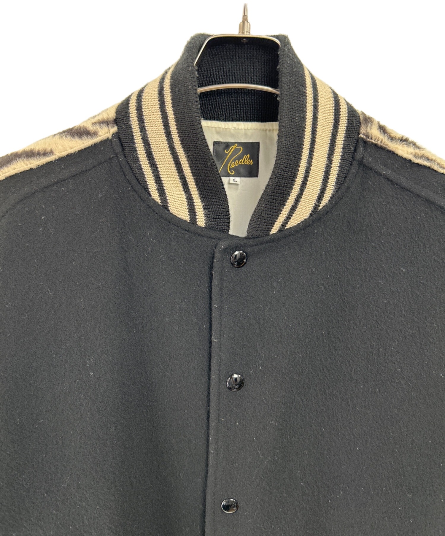 中古・古着通販】Needles (ニードルズ) スタジャン ブラック サイズ:L