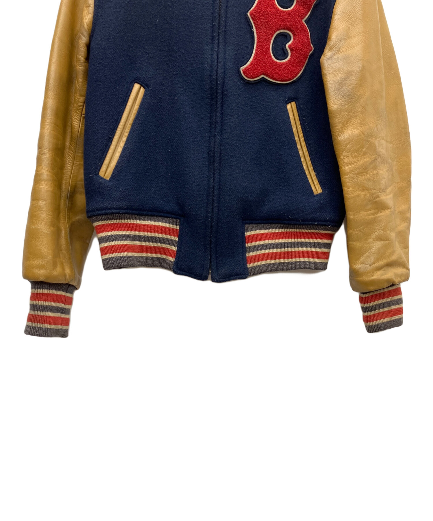 中古・古着通販】STYLE EYES (スタイルアイズ) スタジャン ネイビー