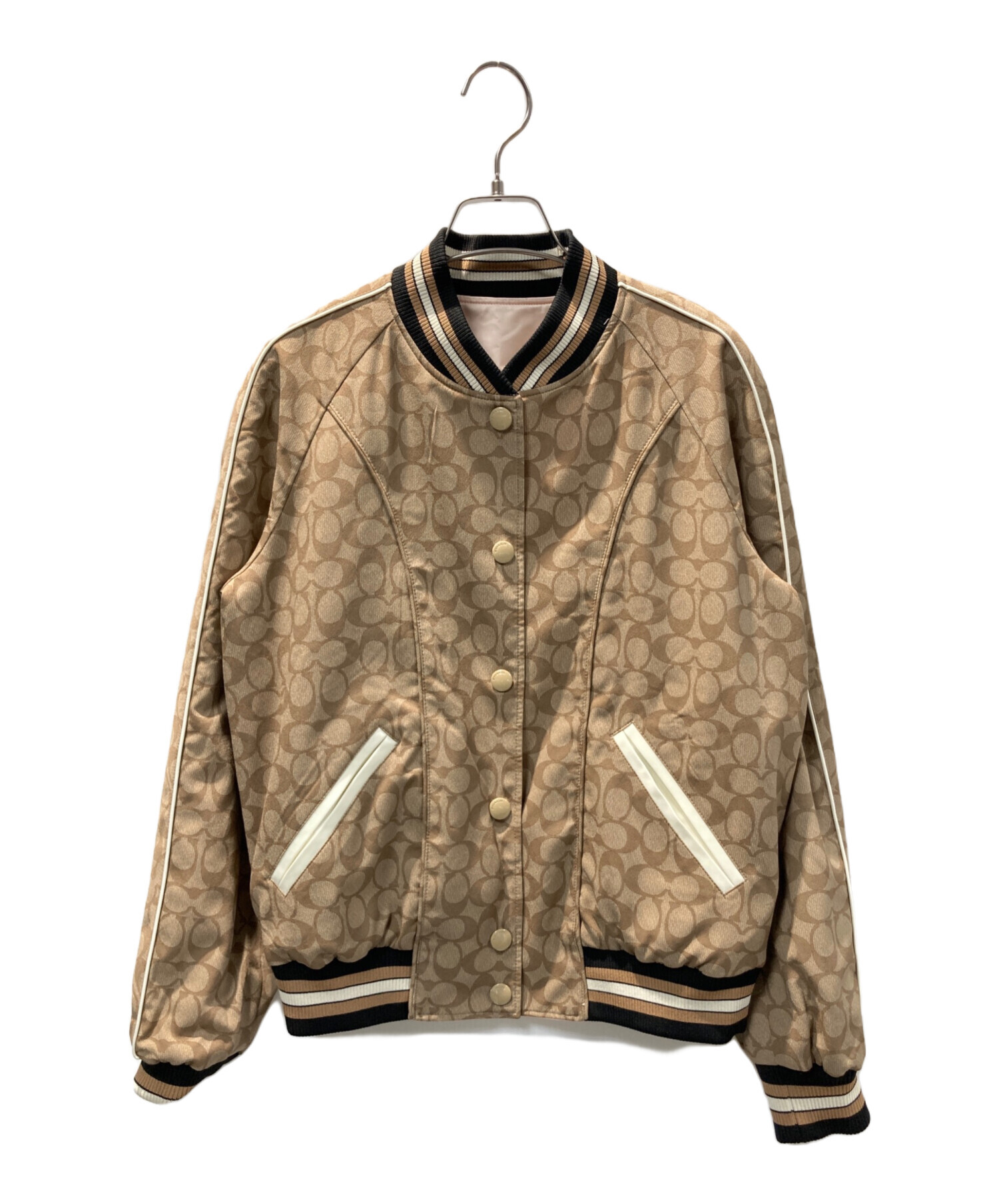 中古・古着通販】COACH (コーチ) リバーシブルスカジャン ピンク