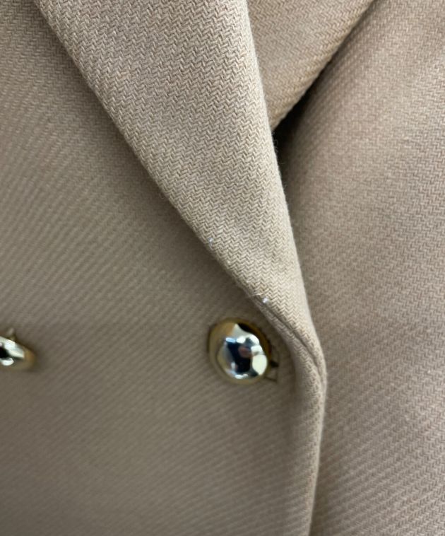 中古・古着通販】TARA JARMON (タラジャーモン) ダブルコート ベージュ