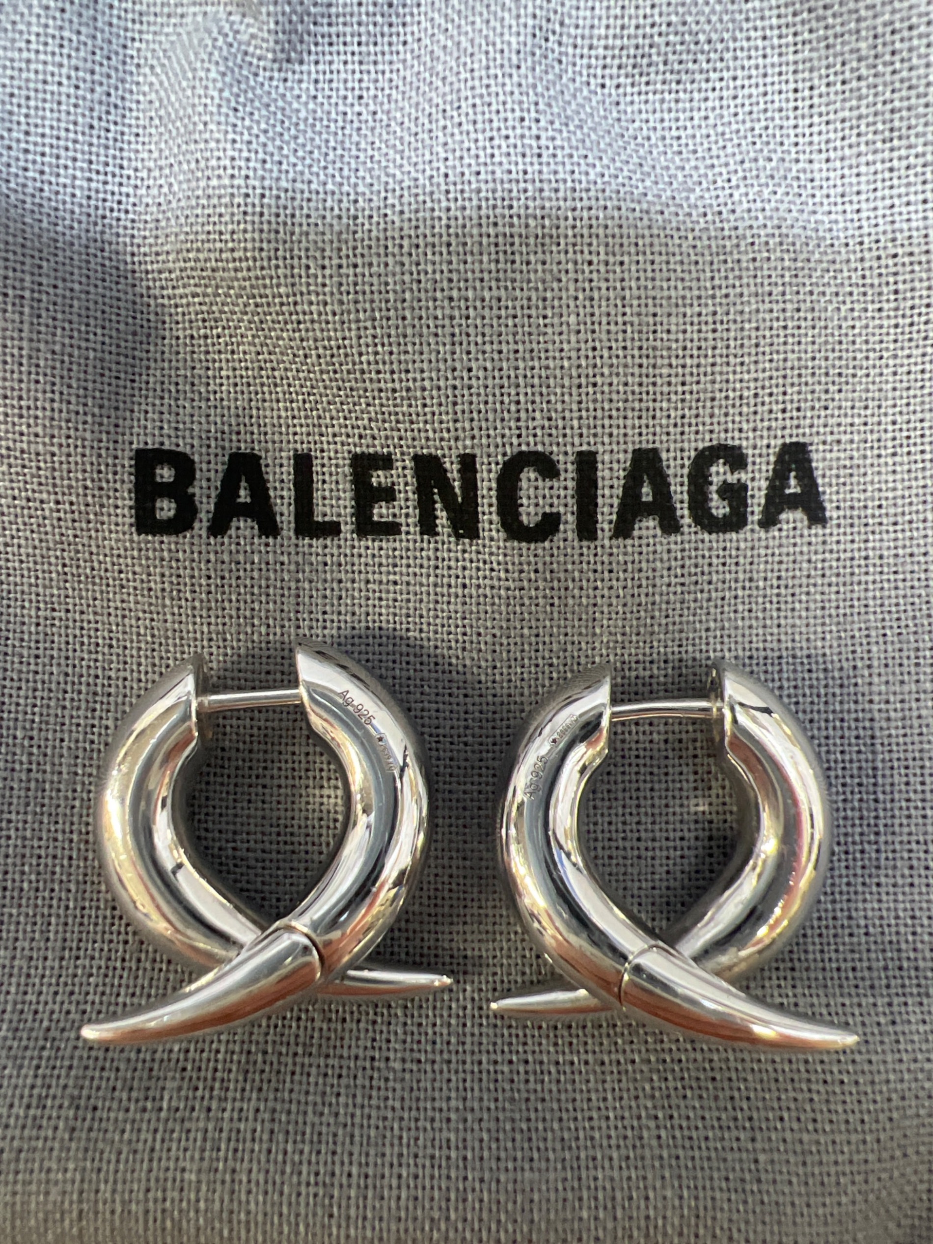 中古・古着通販】BALENCIAGA (バレンシアガ) ピアス シルバー