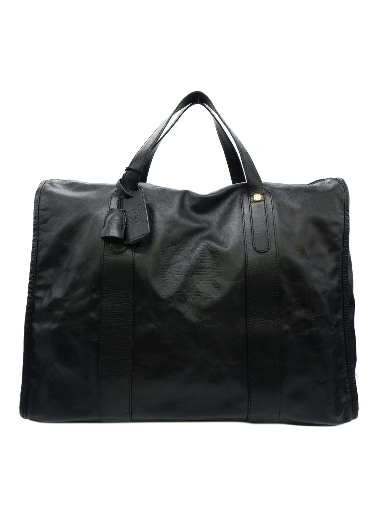 中古・古着通販】LOEWE (ロエベ) ボストンバッグ ブラック｜ブランド