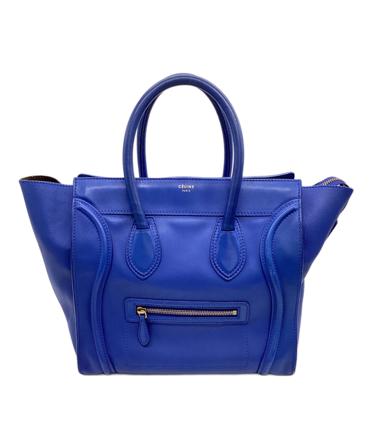 中古・古着通販】CELINE (セリーヌ) ラゲージ ミニショッパー ブルー