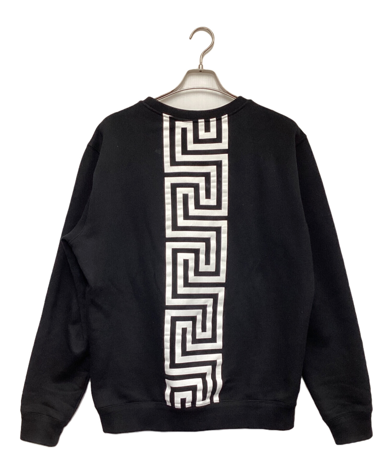 中古・古着通販】VERSACE (ヴェルサーチ) ロゴスウェット ブラック