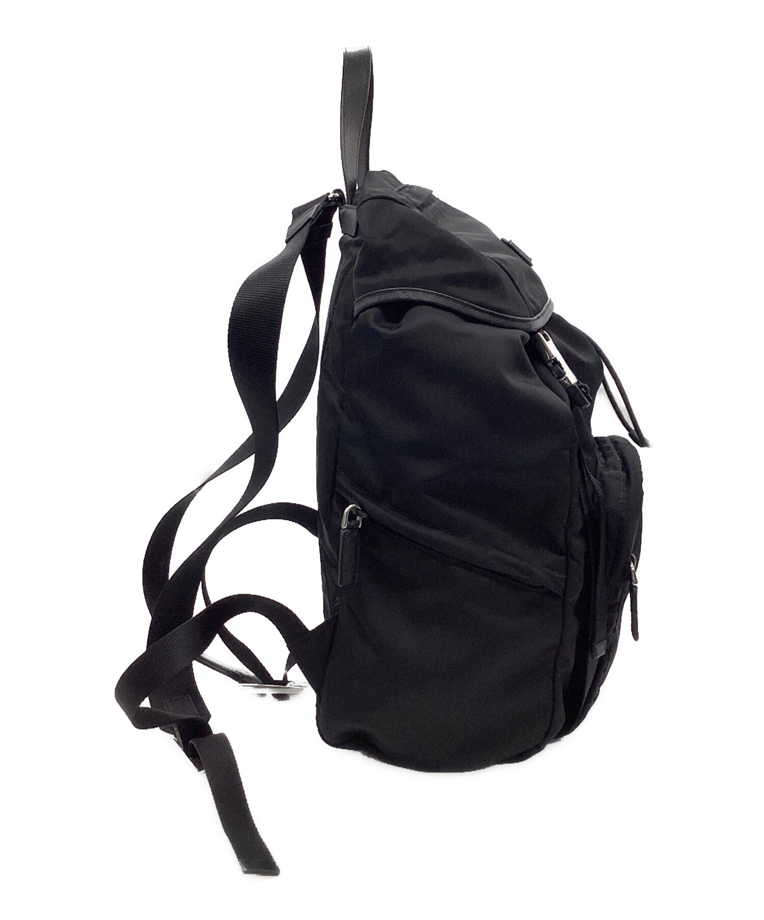 希少】PRADA V156 3WAY ウエストバッグ リュック ナイロン 黒 Yahoo