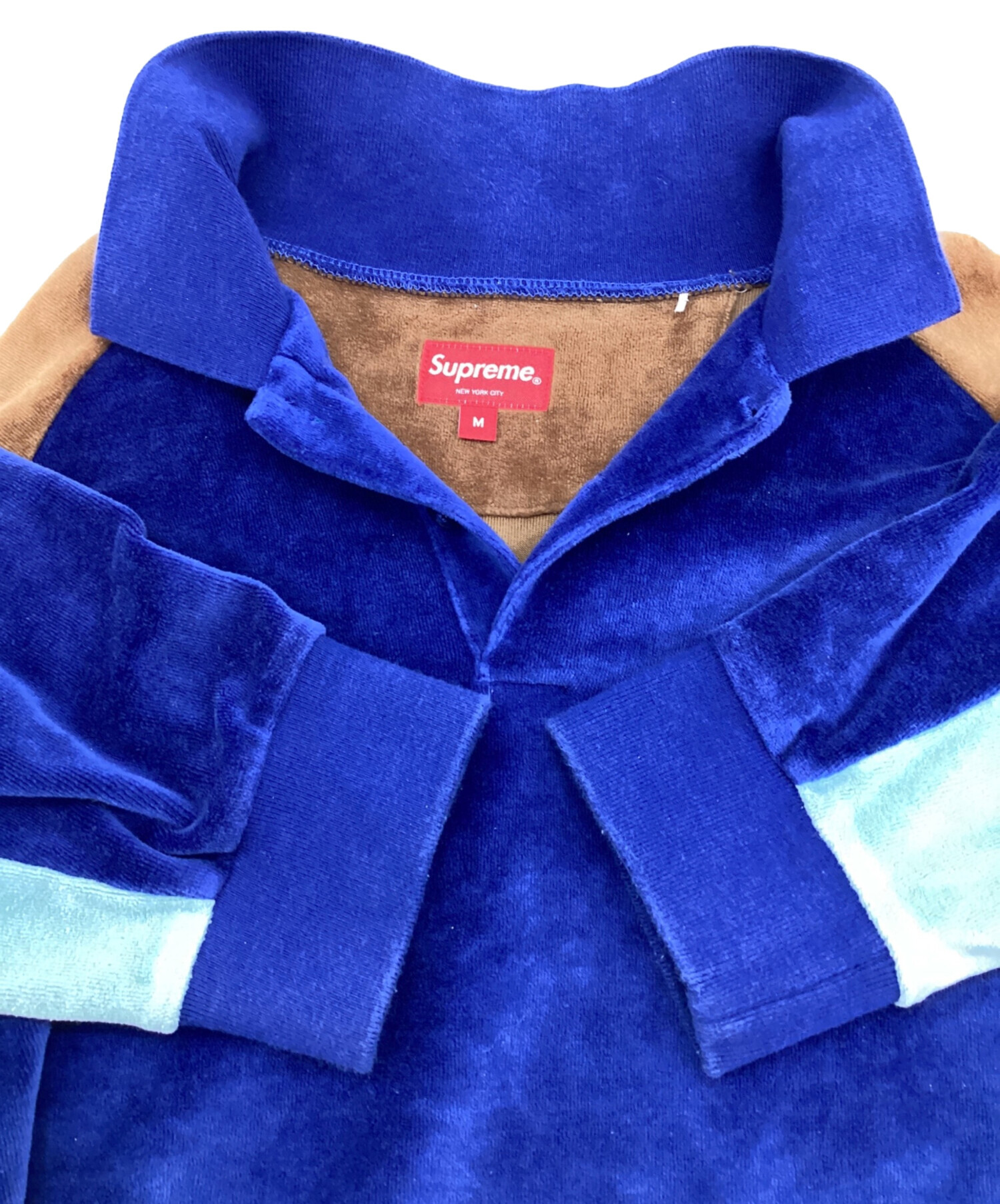 中古・古着通販】SUPREME (シュプリーム) Paneled Velour L/S Polo