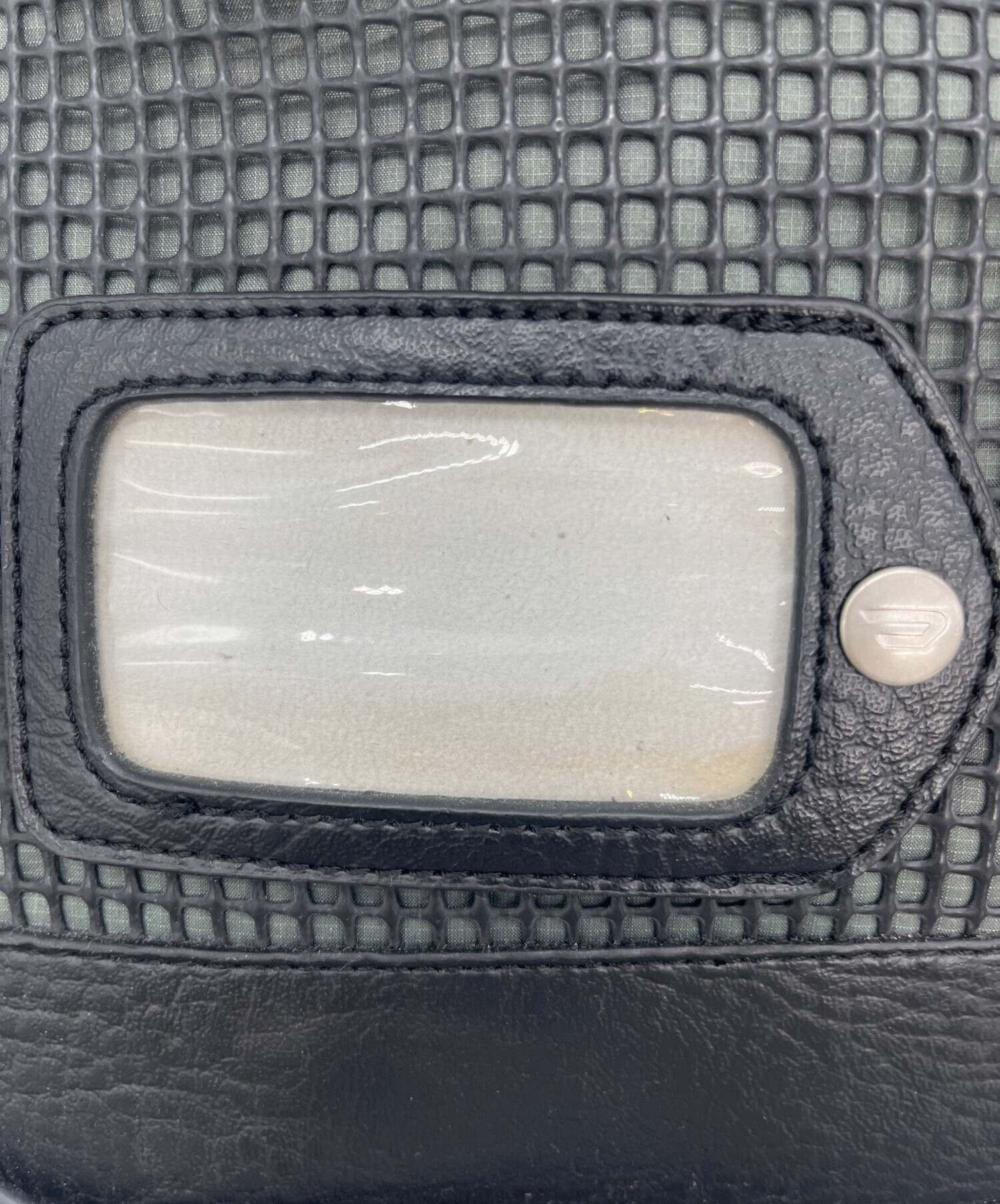 中古・古着通販】DIESEL (ディーゼル) メッシュレザーショルダーバッグ