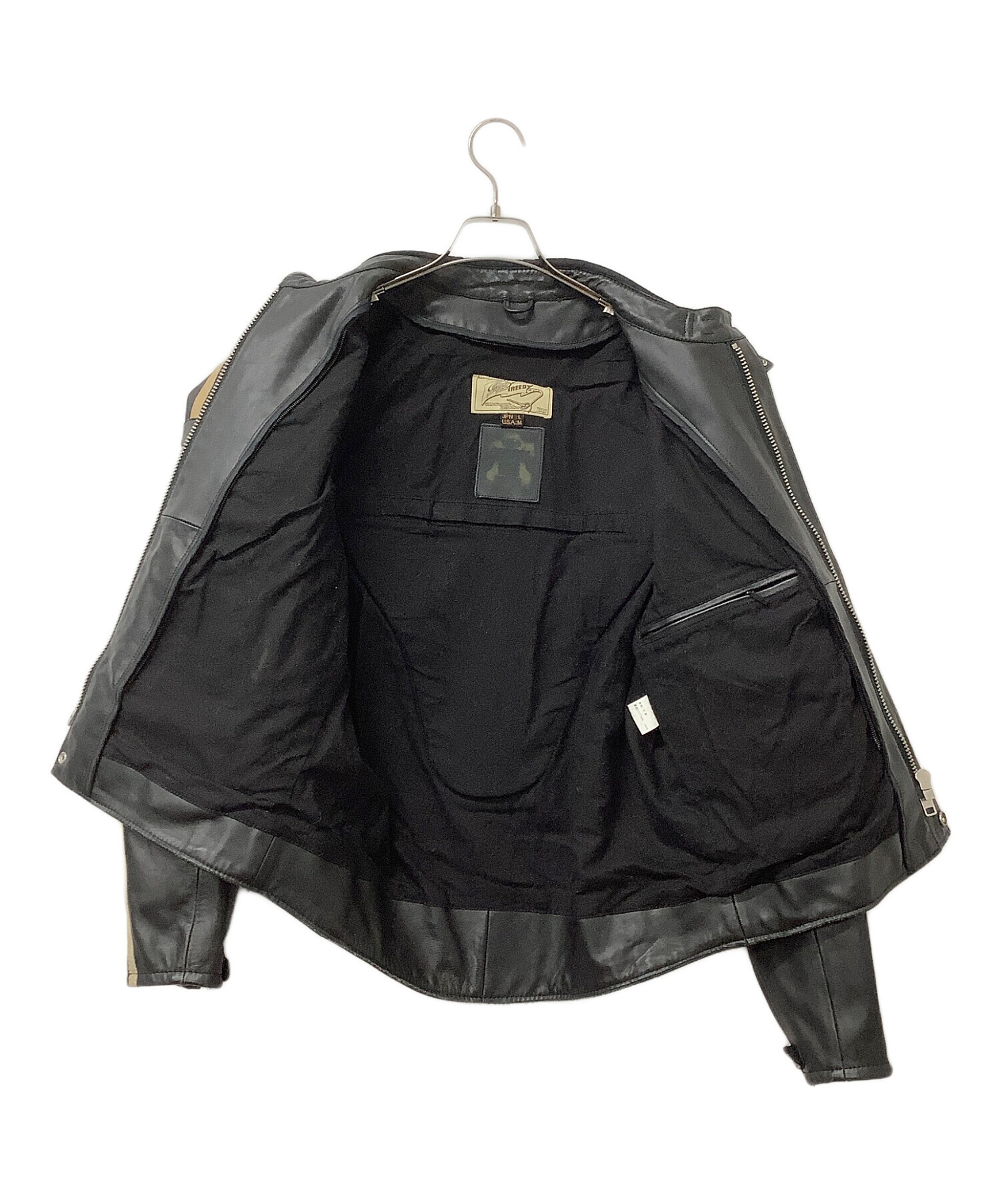 中古・古着通販】GREEDY (グリーディ) レザージャケット ブラック