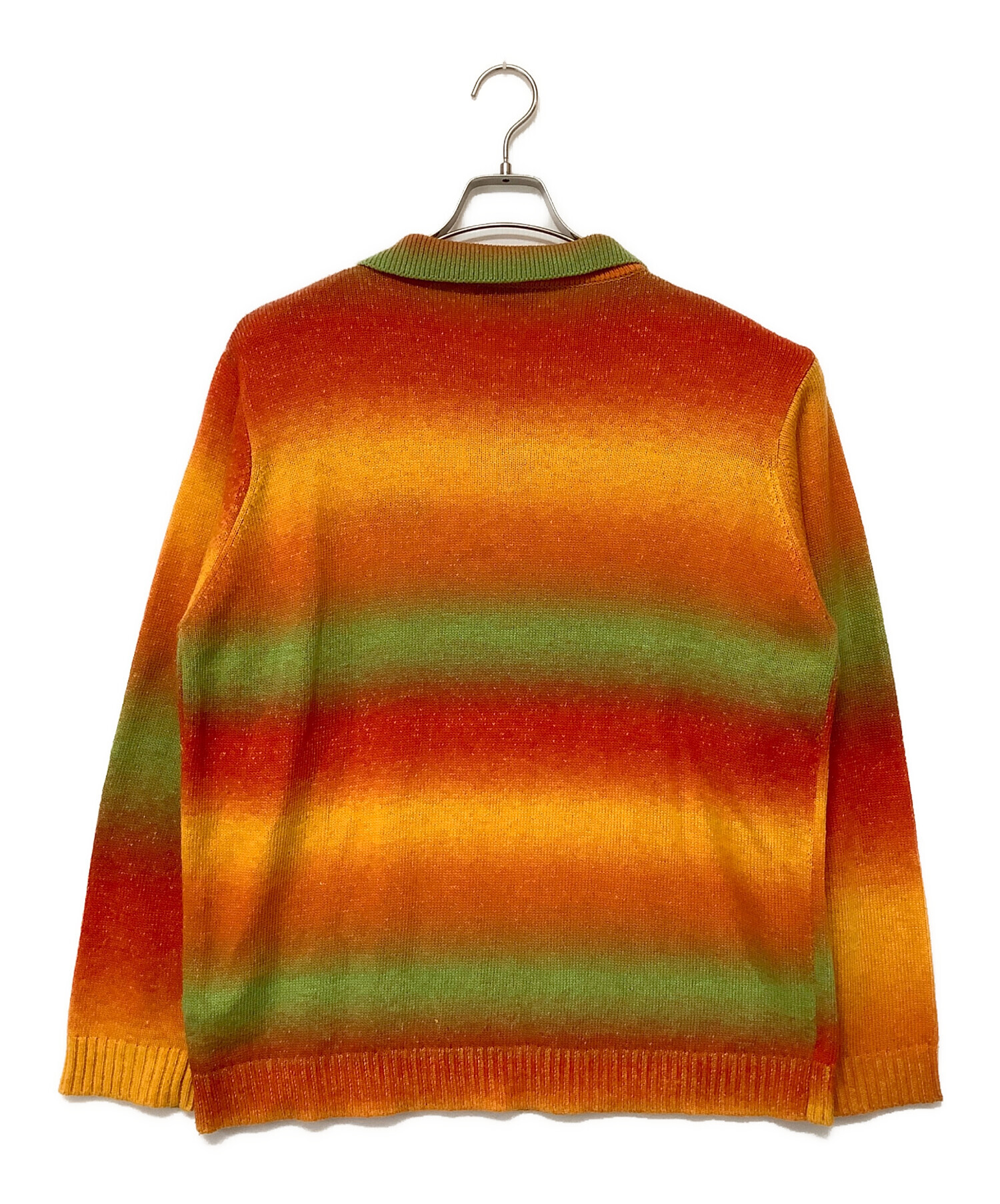 中古・古着通販】TTT MSW (ティー) ニット オレンジ×グリーン サイズ