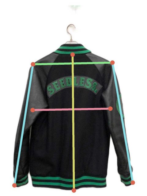 中古・古着通販】seedless (シードレス) スタジャン ブラック サイズ:S