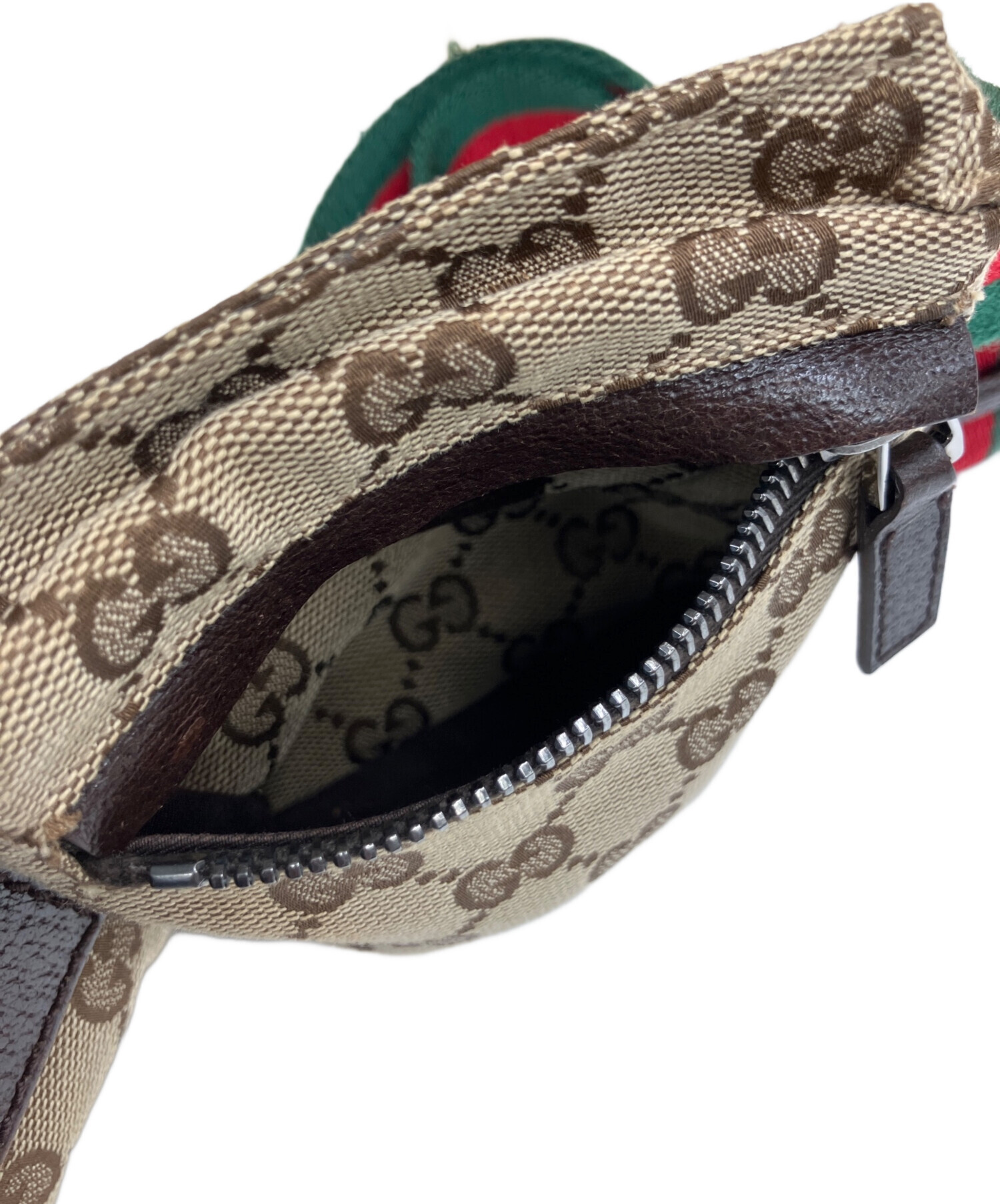 中古・古着通販】GUCCI (グッチ) シェリーライン GGウエストポーチ