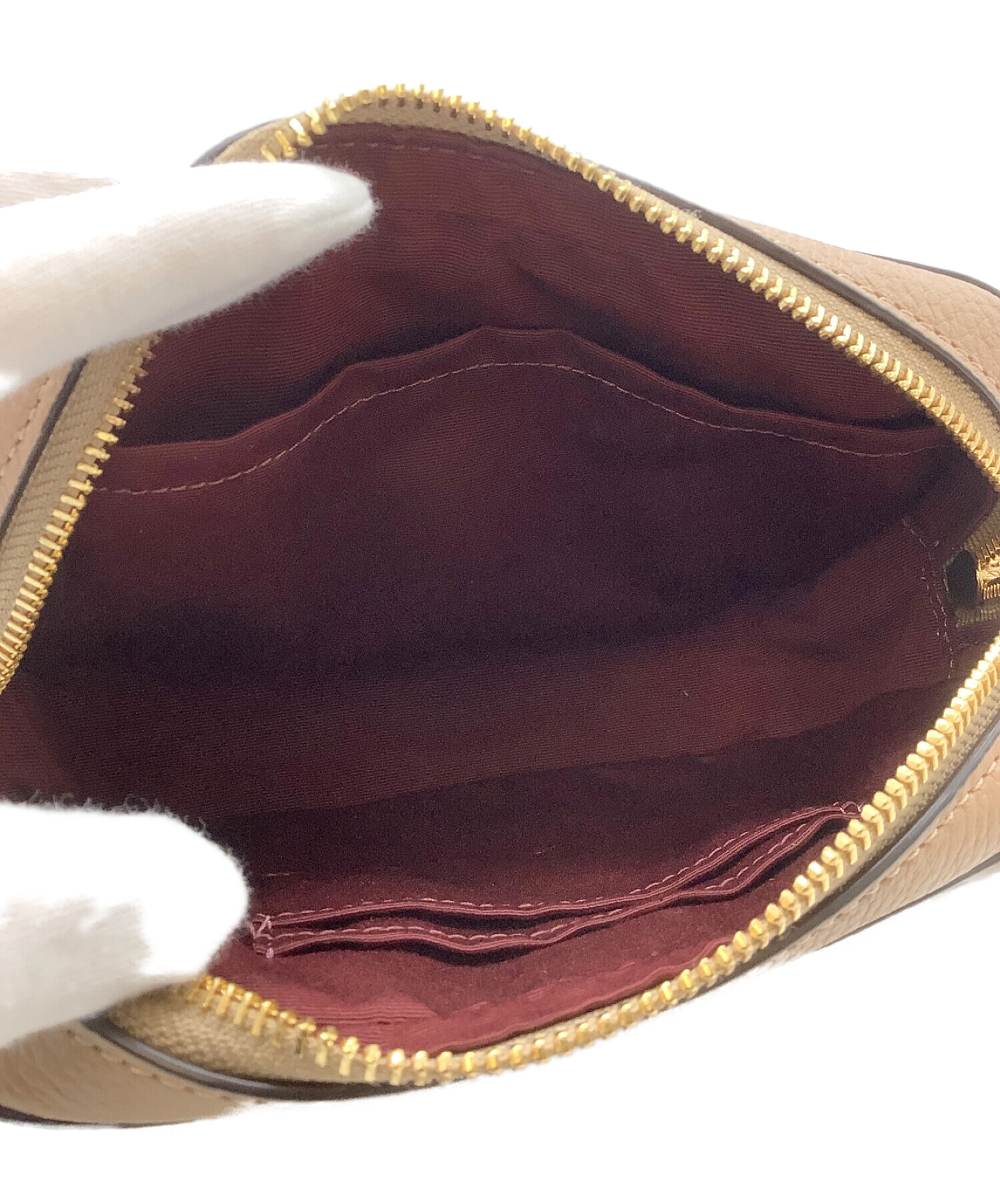 中古・古着通販】COACH (コーチ) ショルダーバッグ ベージュ｜ブランド