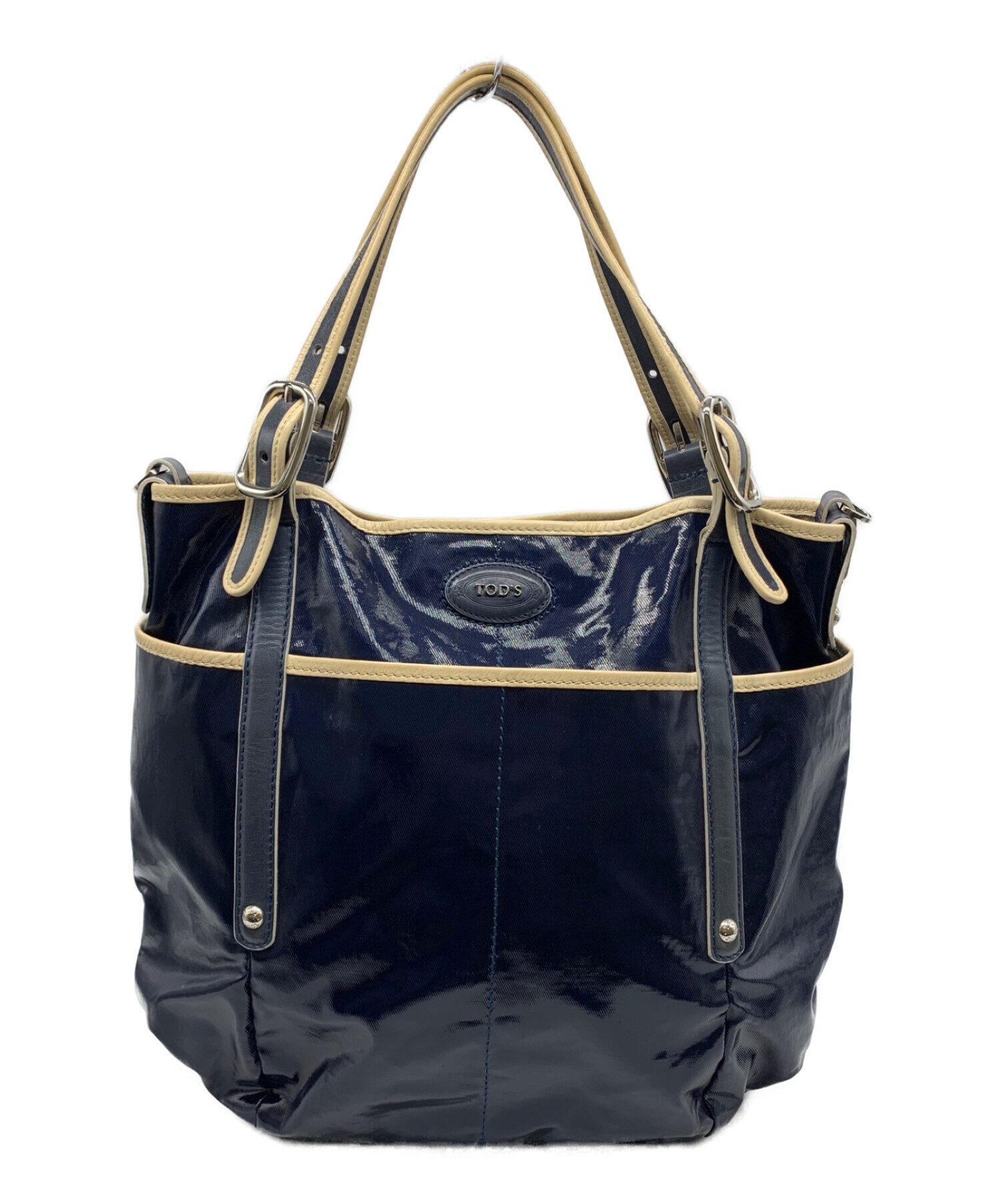中古・古着通販】TOD'S (トッズ) トートバッグ ネイビー｜ブランド