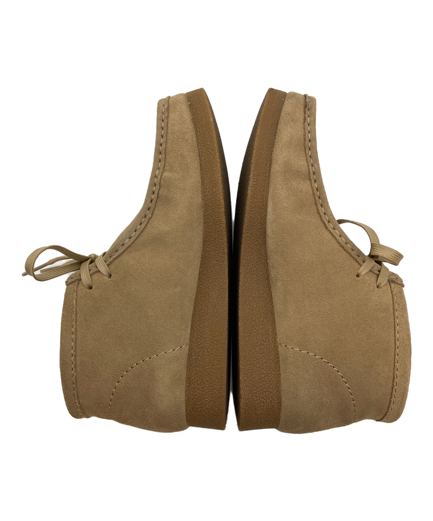 中古・古着通販】CLARKS (クラークス) ワラビー ブーツ ベージュ