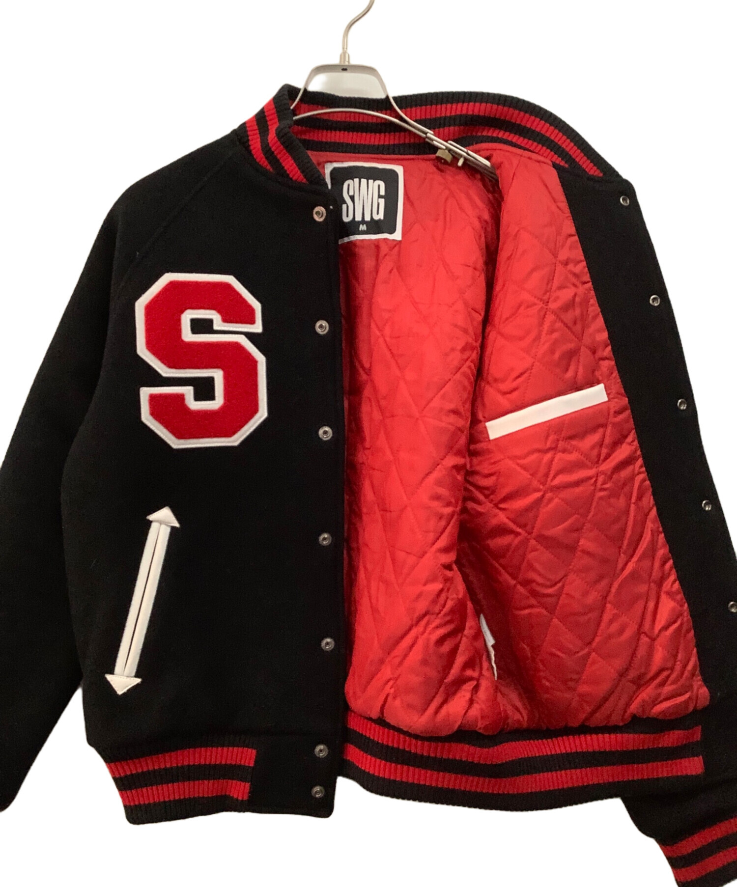 中古・古着通販】SWAGGER (スワッガー) スタジャン ネイビー サイズ:M