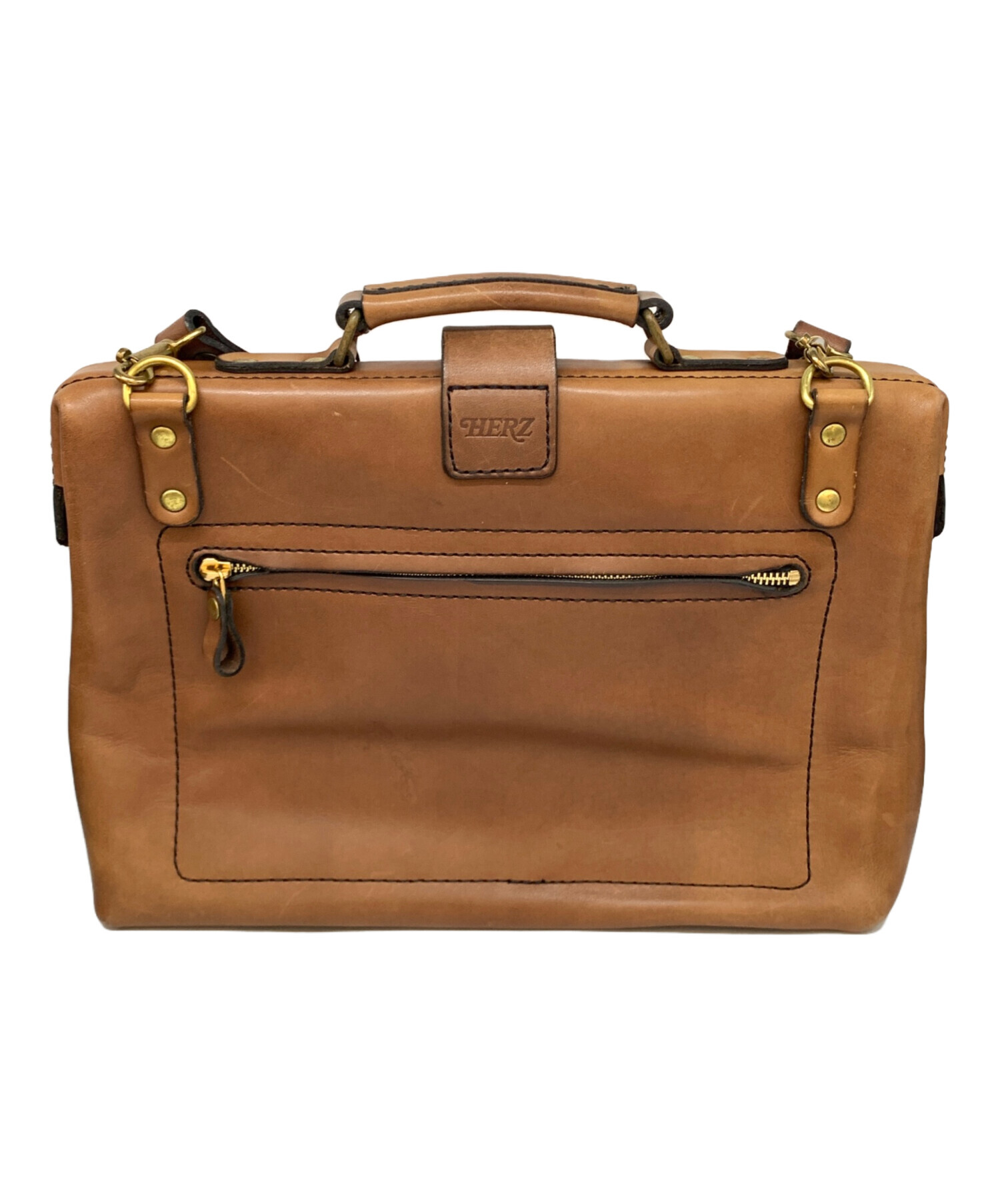 中古・古着通販】Herz (ヘルツ) ソフトダレス3Wayバッグ ブラウン