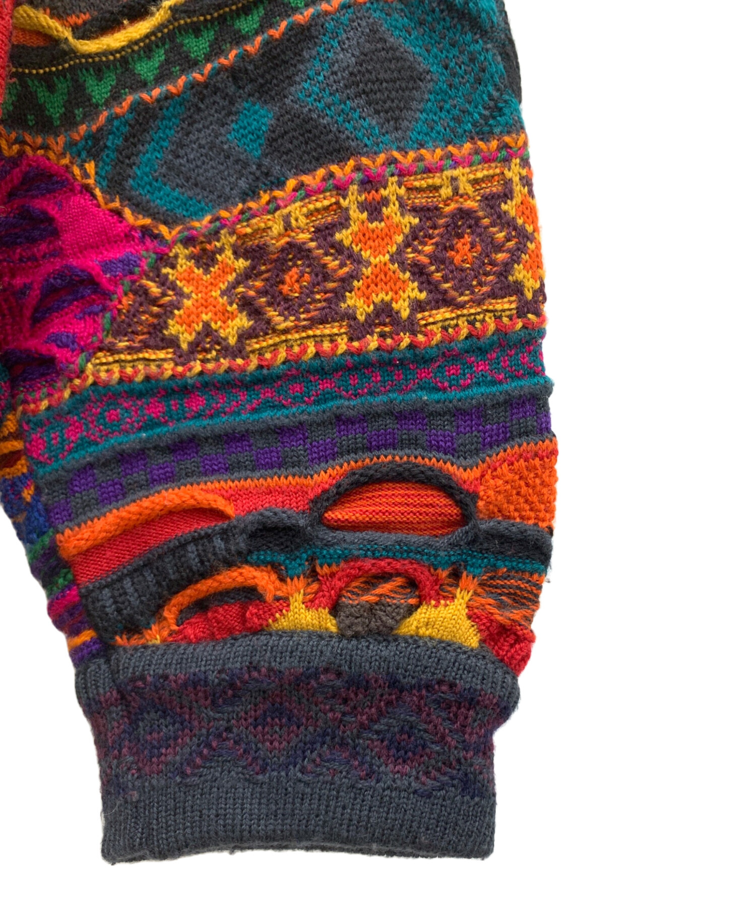 中古・古着通販】Coogi (クージー) 3Dニット マルチカラー サイズ:SS