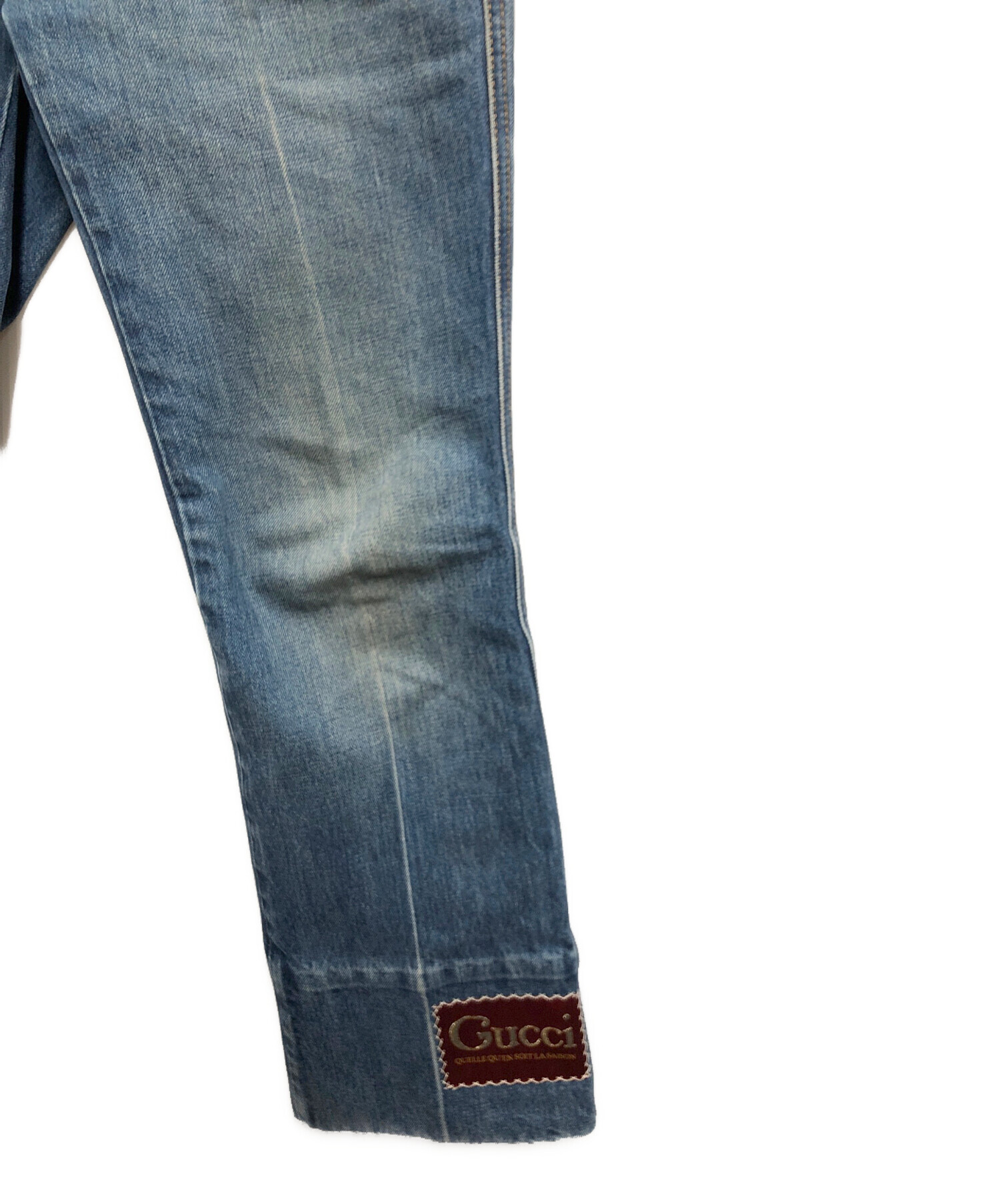 中古・古着通販】GUCCI (グッチ) ラベル付きウォッシュドフレアデニム