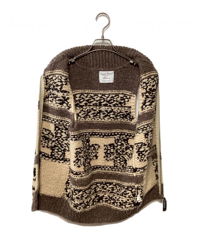 中古・古着通販】KANATA (カナタ) カウチンニットベスト ブラウン