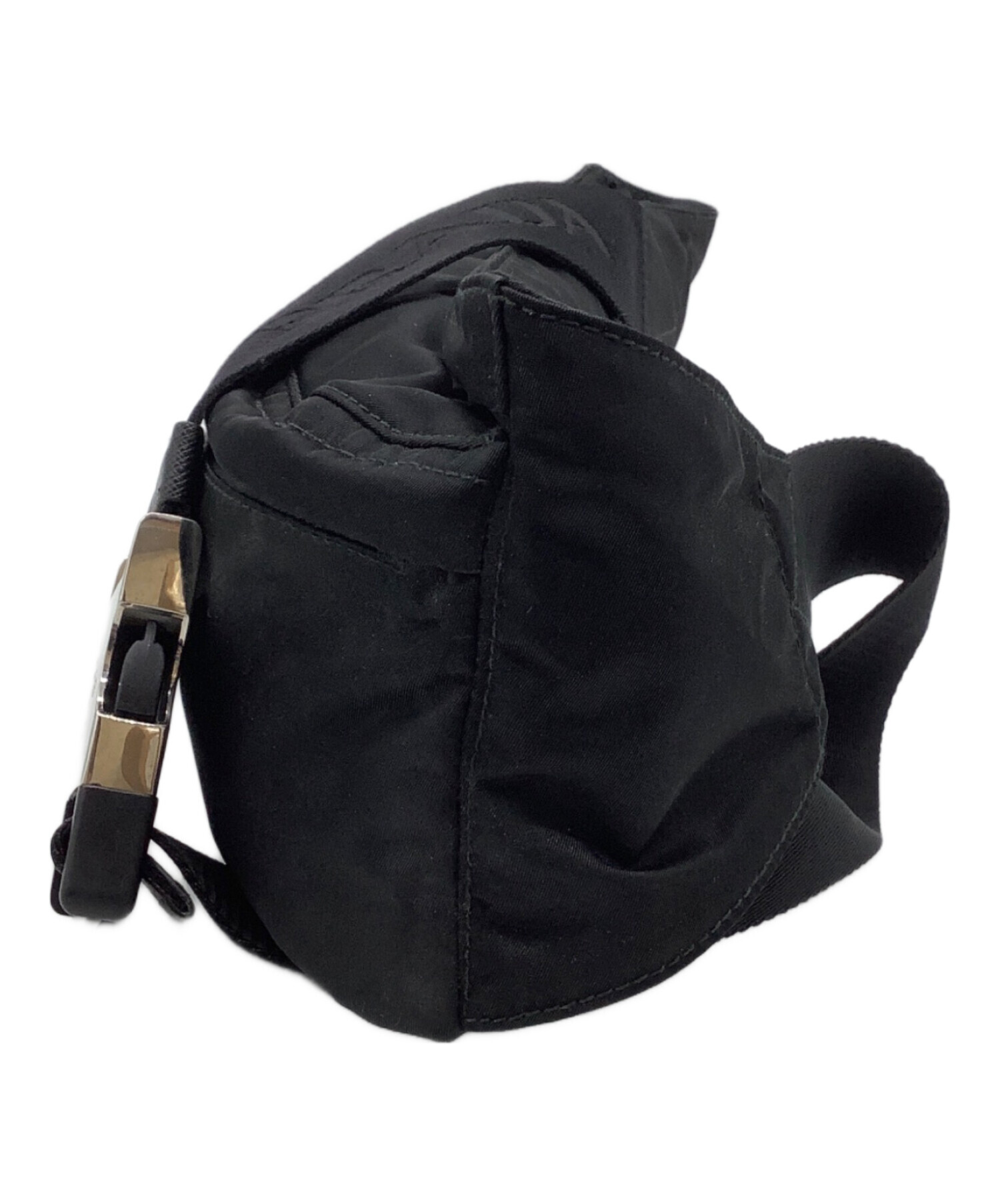 中古・古着通販】PRADA (プラダ) ナイロンウエストポーチ ブラック