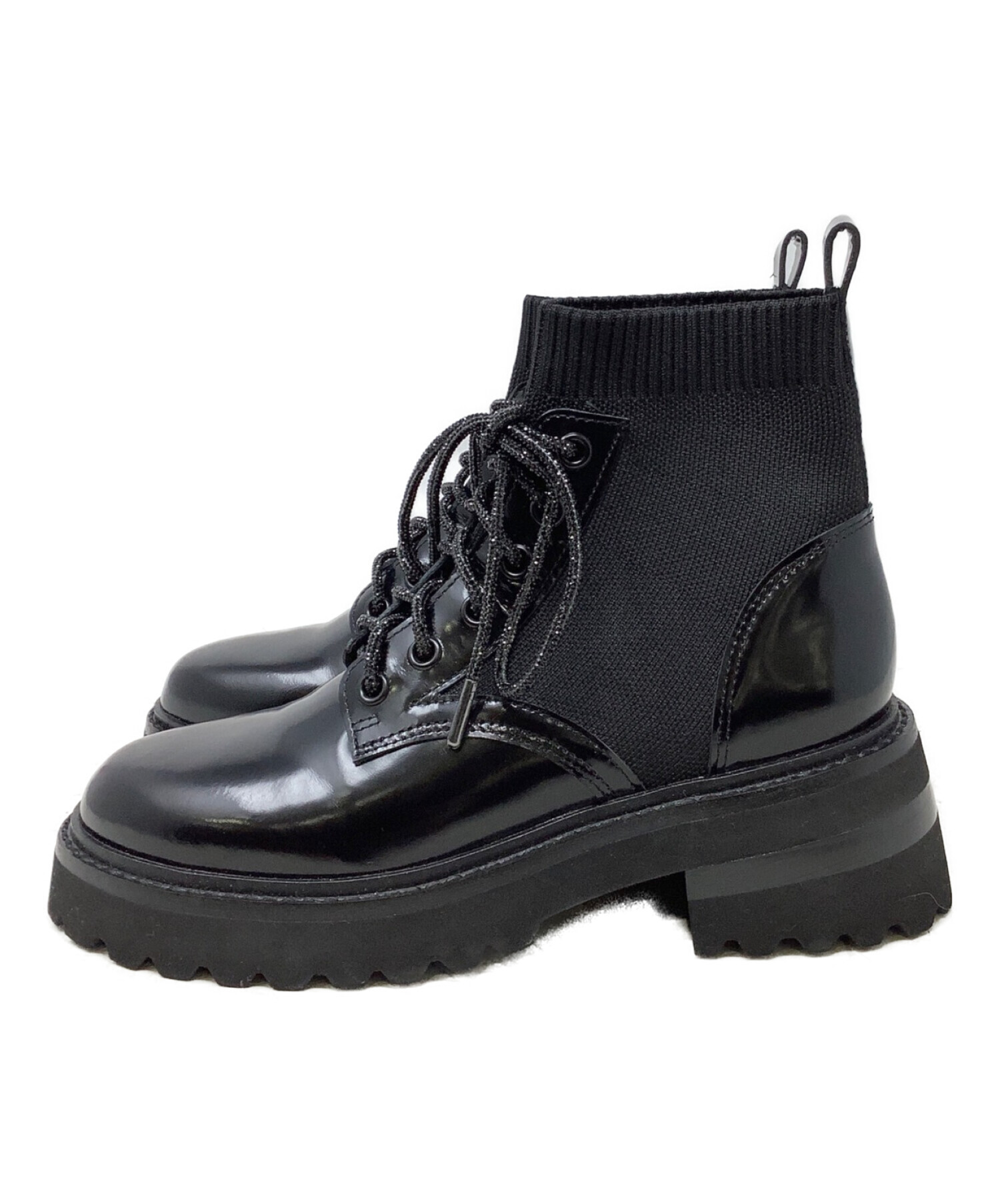 中古・古着通販】STACCATO (スタッカート) ショートブーツ ブラック