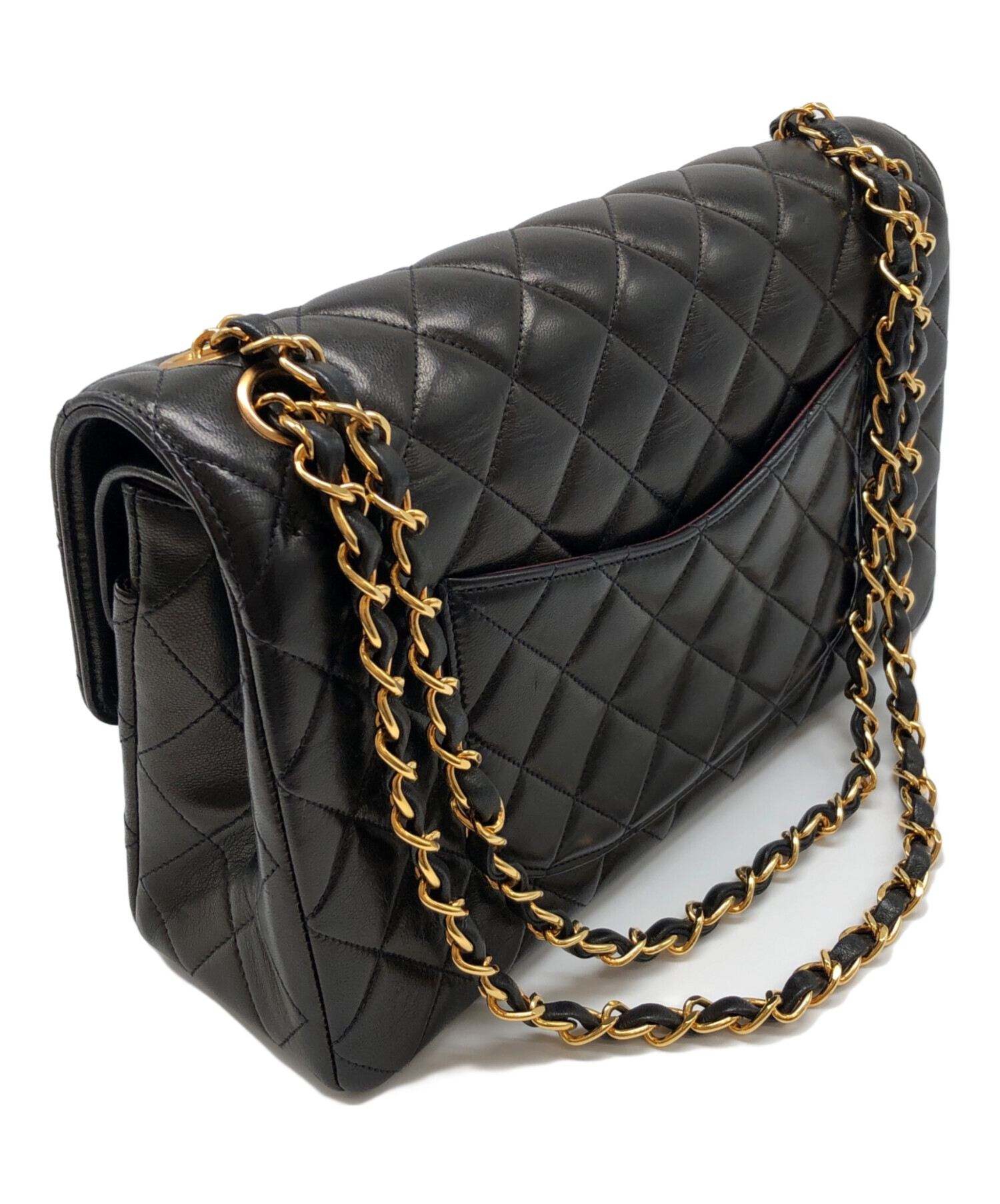 中古・古着通販】CHANEL (シャネル) ダブルフラップダブルチェーン