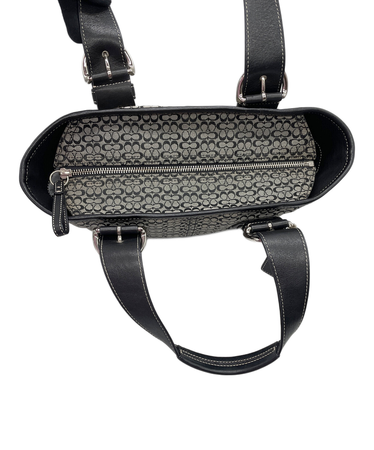 中古・古着通販】COACH (コーチ) ミニシグネチャー ハンドバッグ